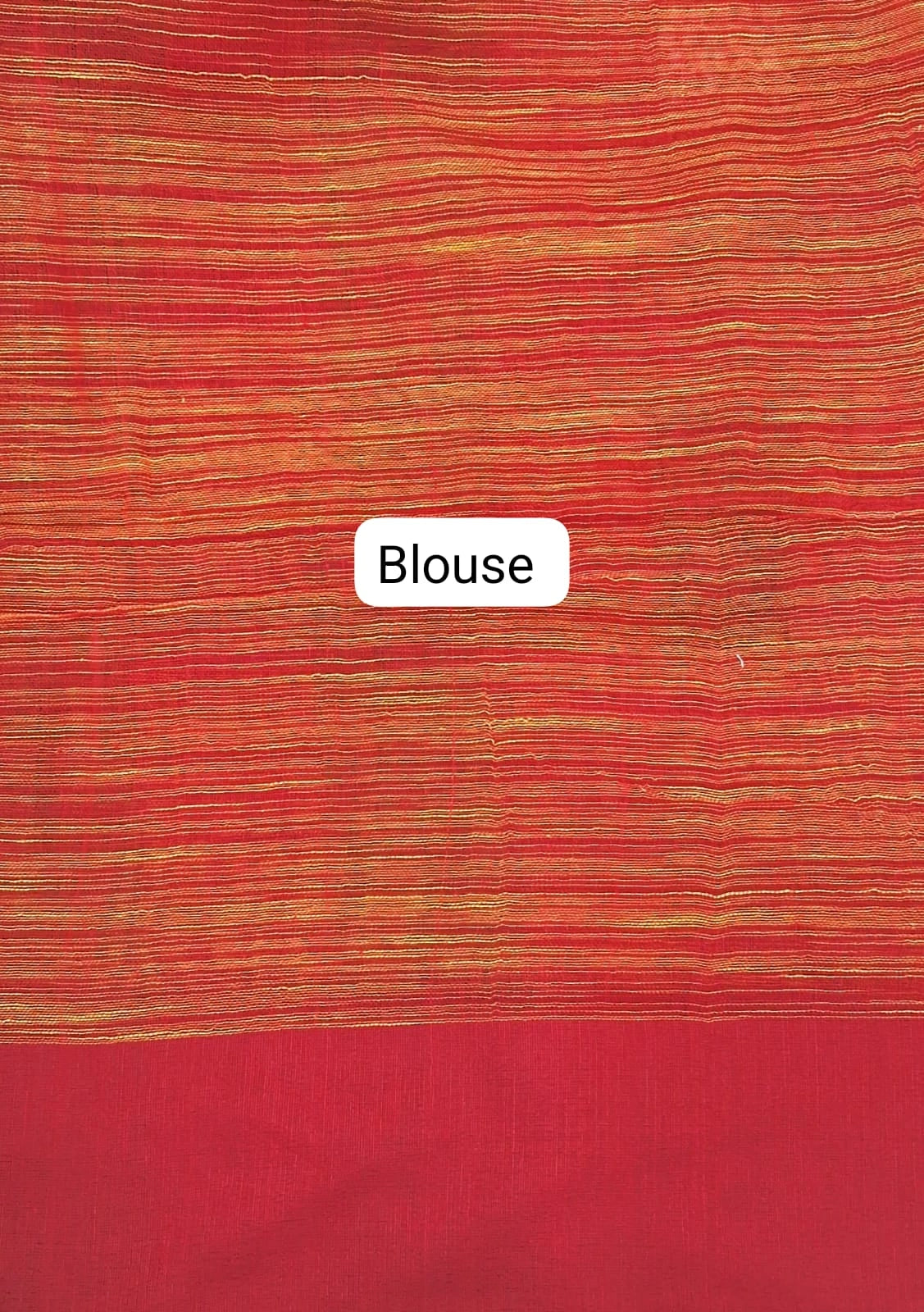 Yellow and maroon shaded Khadhi Cotton Saree Blouse