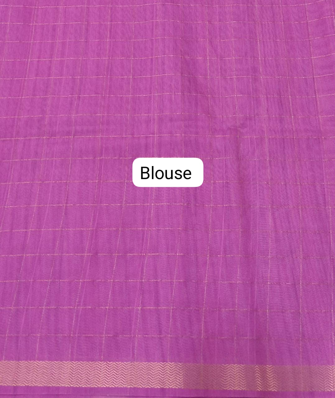 Rose Pink Tussar Saree Blouse