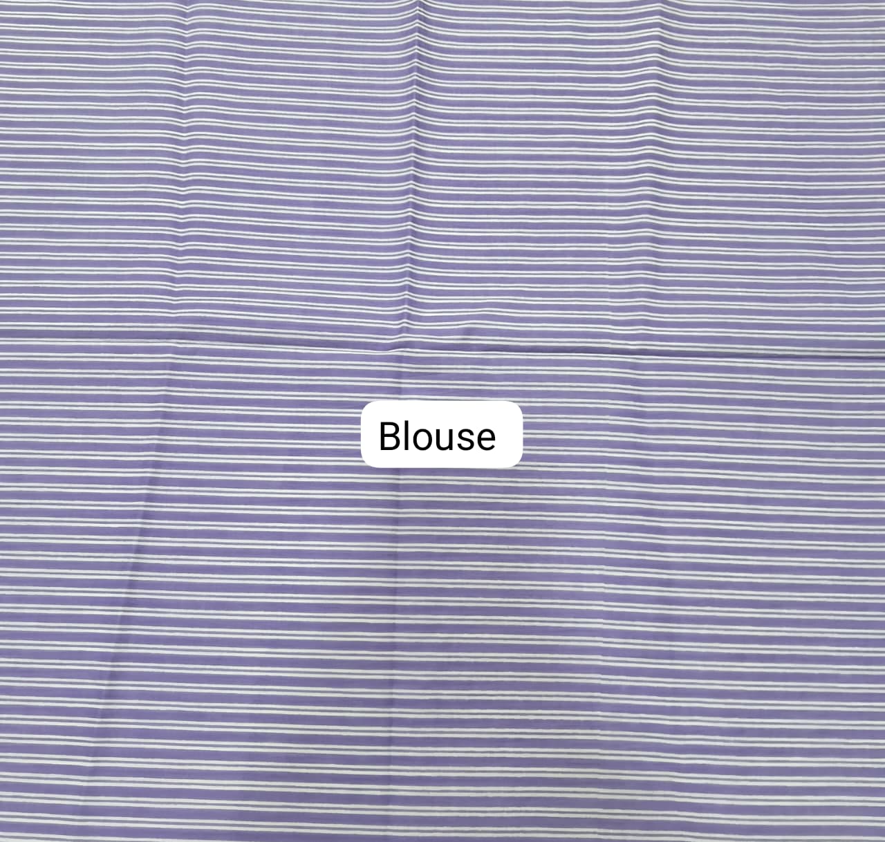 Lavender Plain Linen Cotton Saree blouse