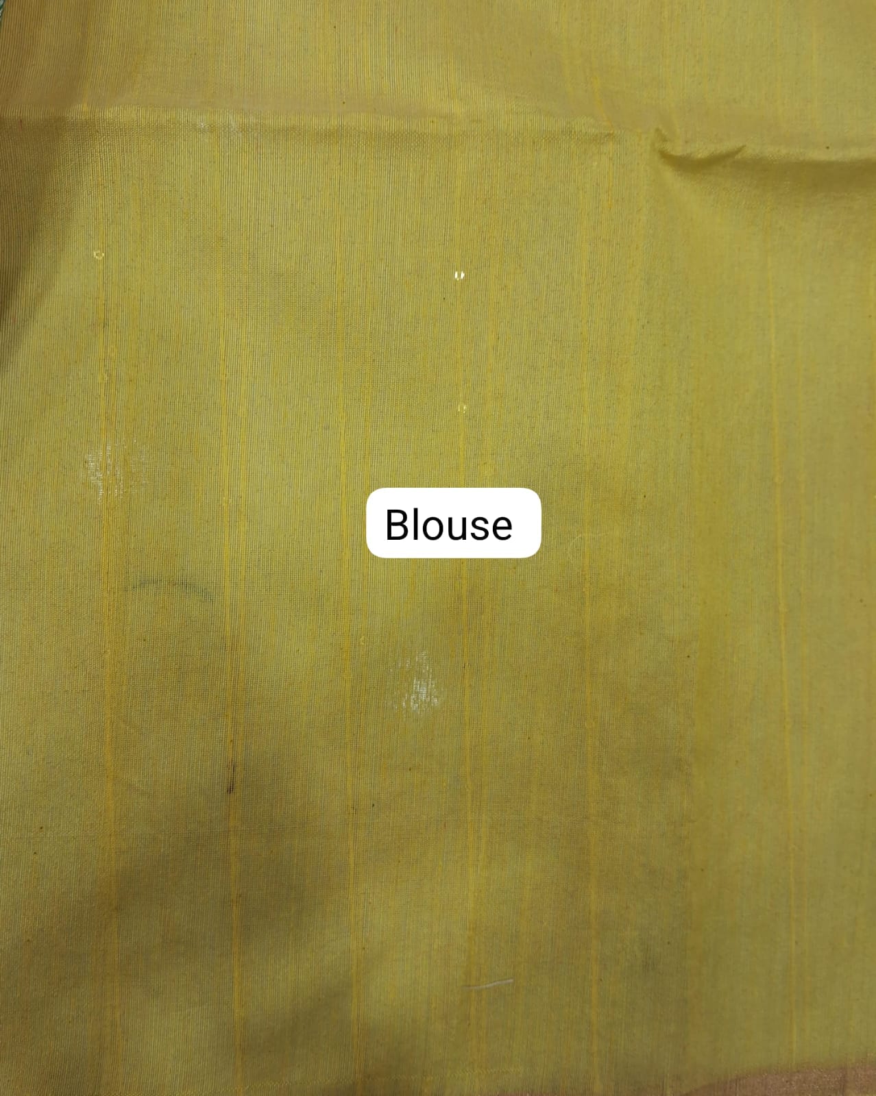 Yellow Muslin Saree blouse