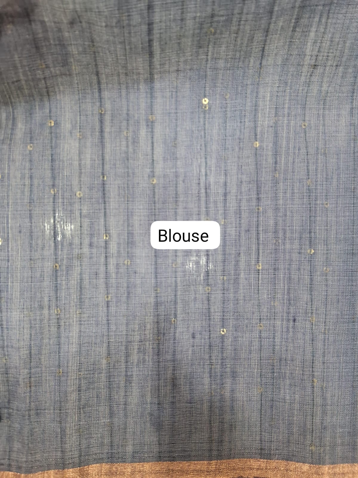 Grey Muslin Saree blouse