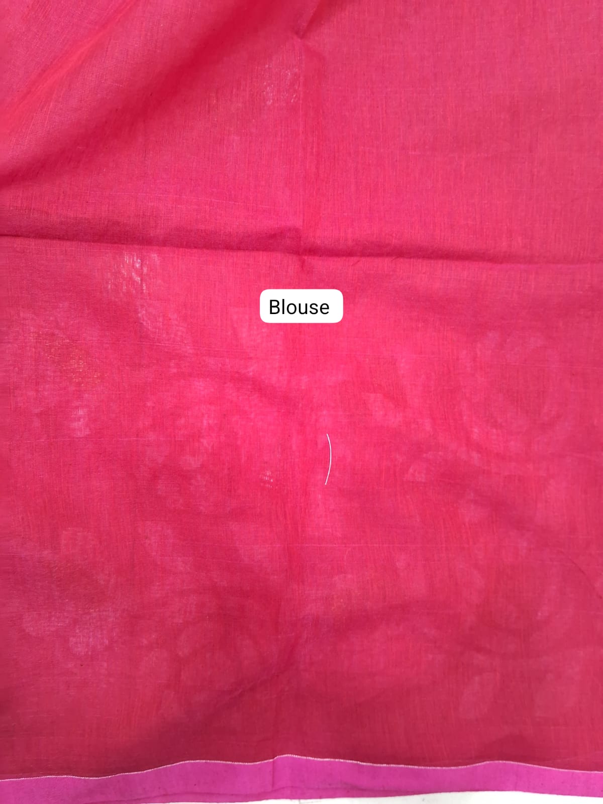 Rani Pink Muslin Saree blouse