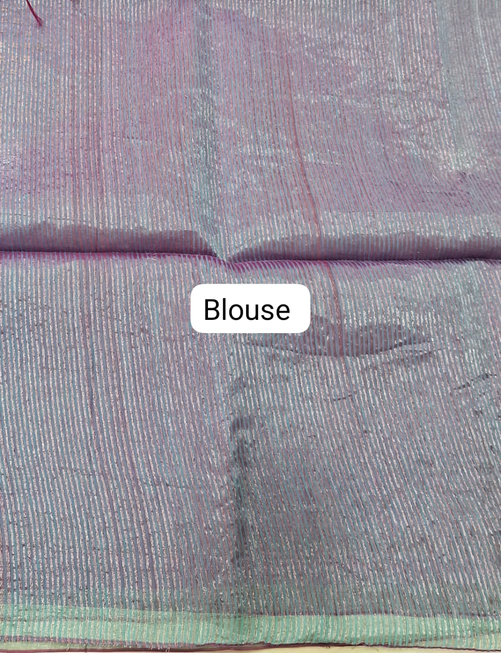 Purple Muslin Saree Blouse
