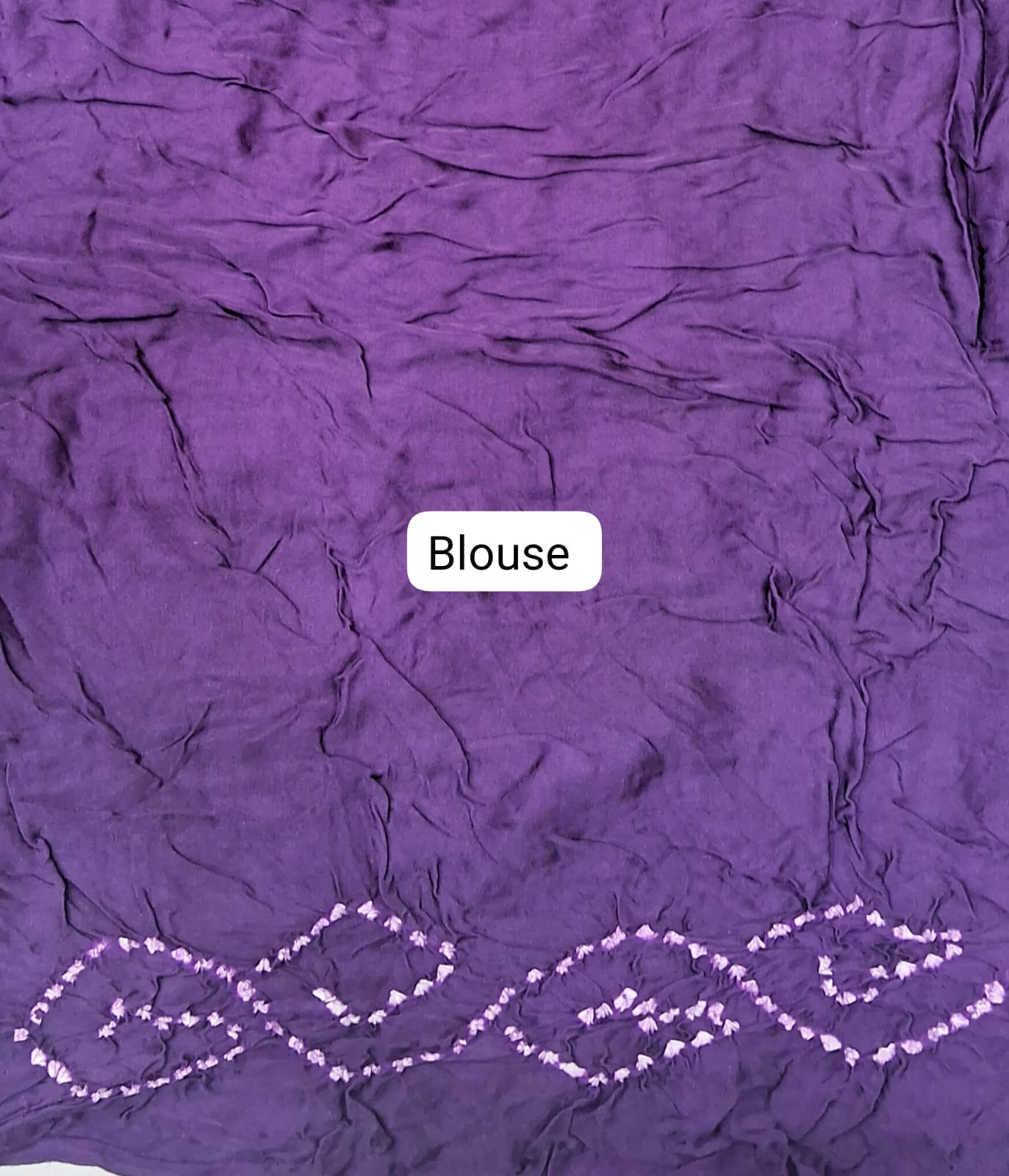 Purple Pure Modal Silk Saree Blouse
