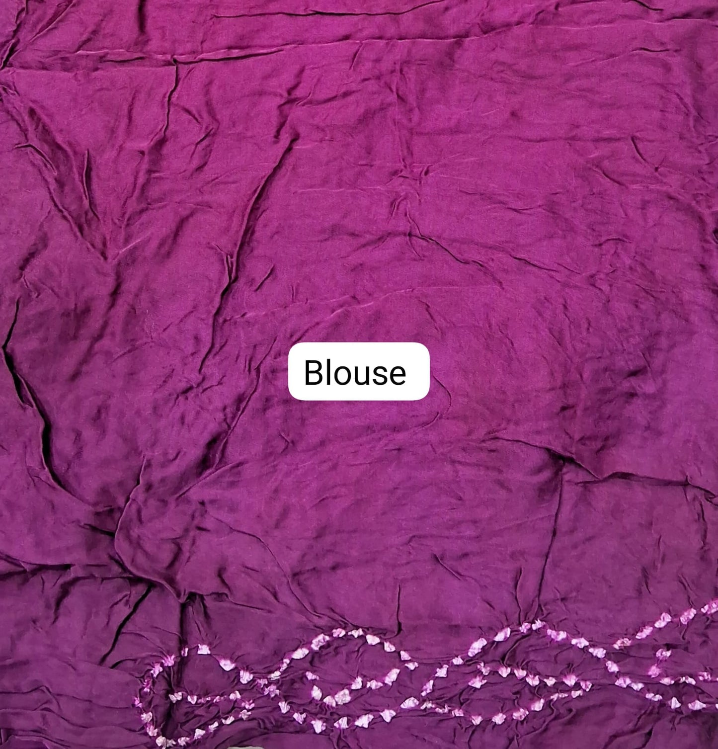 Maganta Pure Modal Silk Saree Blouse