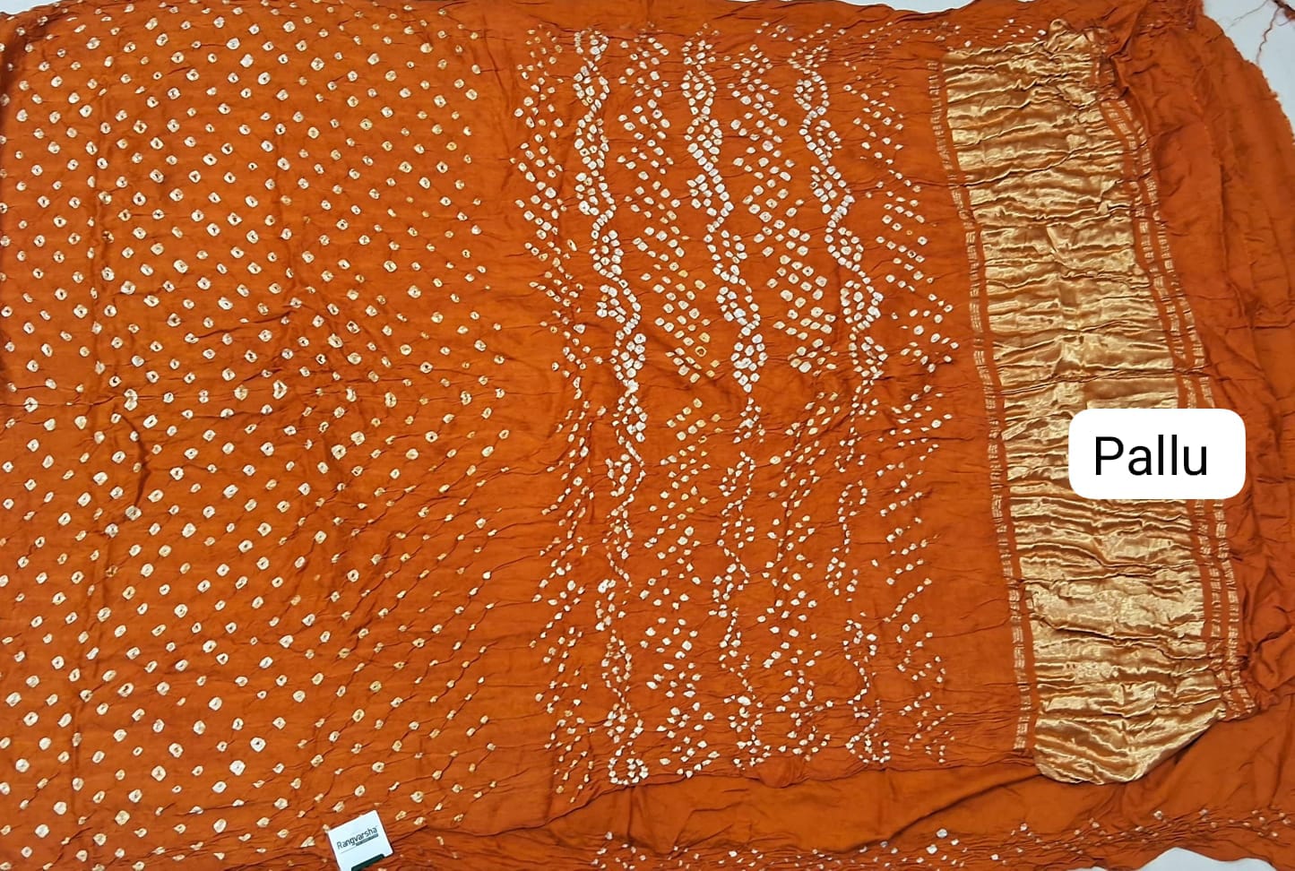 Mustard Yellow Pure Modal Silk Saree Pallu