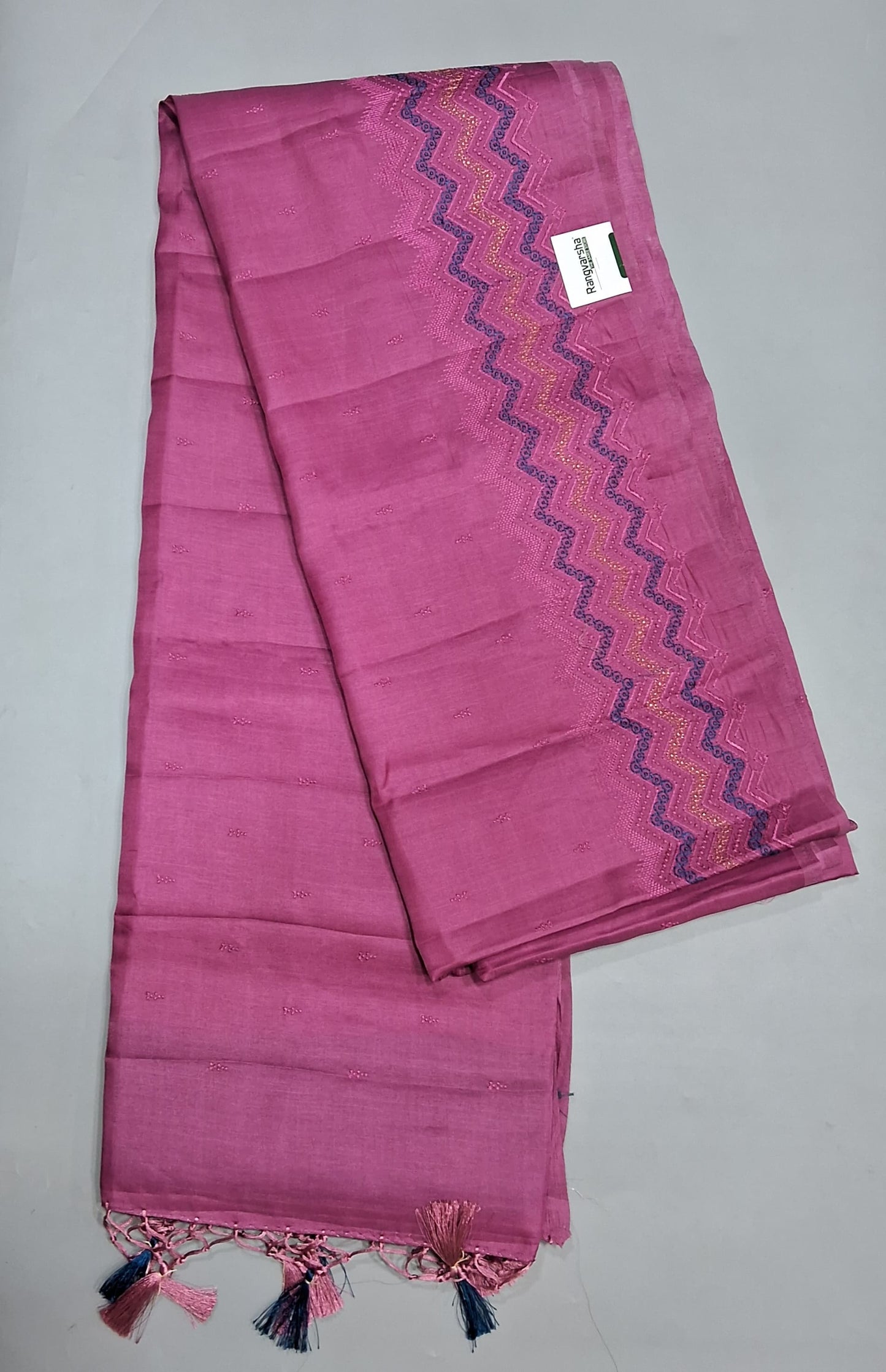 Dark Onion Pink Matka Silk Saree