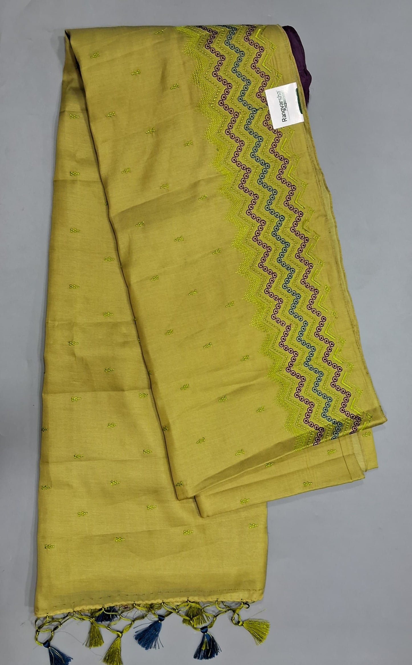 Mehandi Green Matka Silk Saree