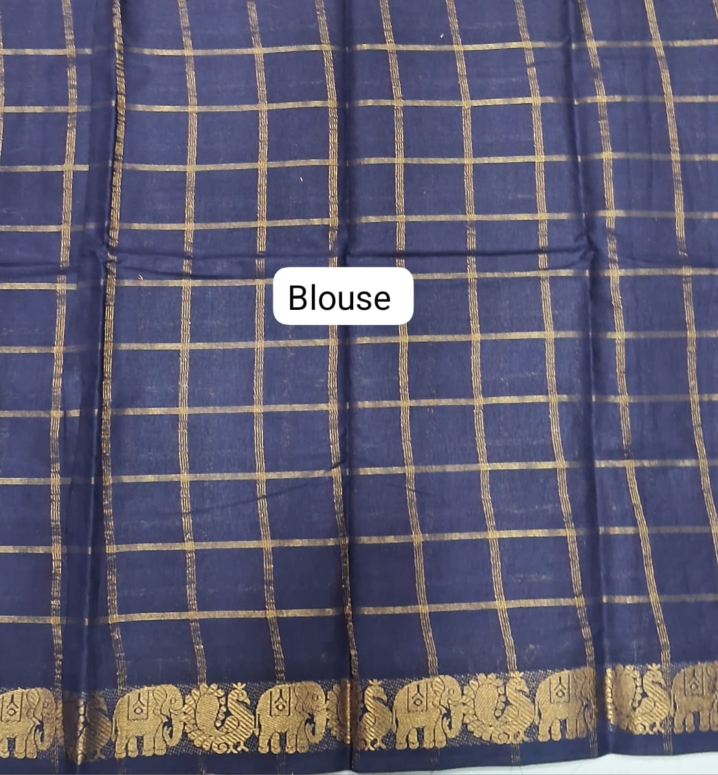 Purple Sungundi Cotton Saree