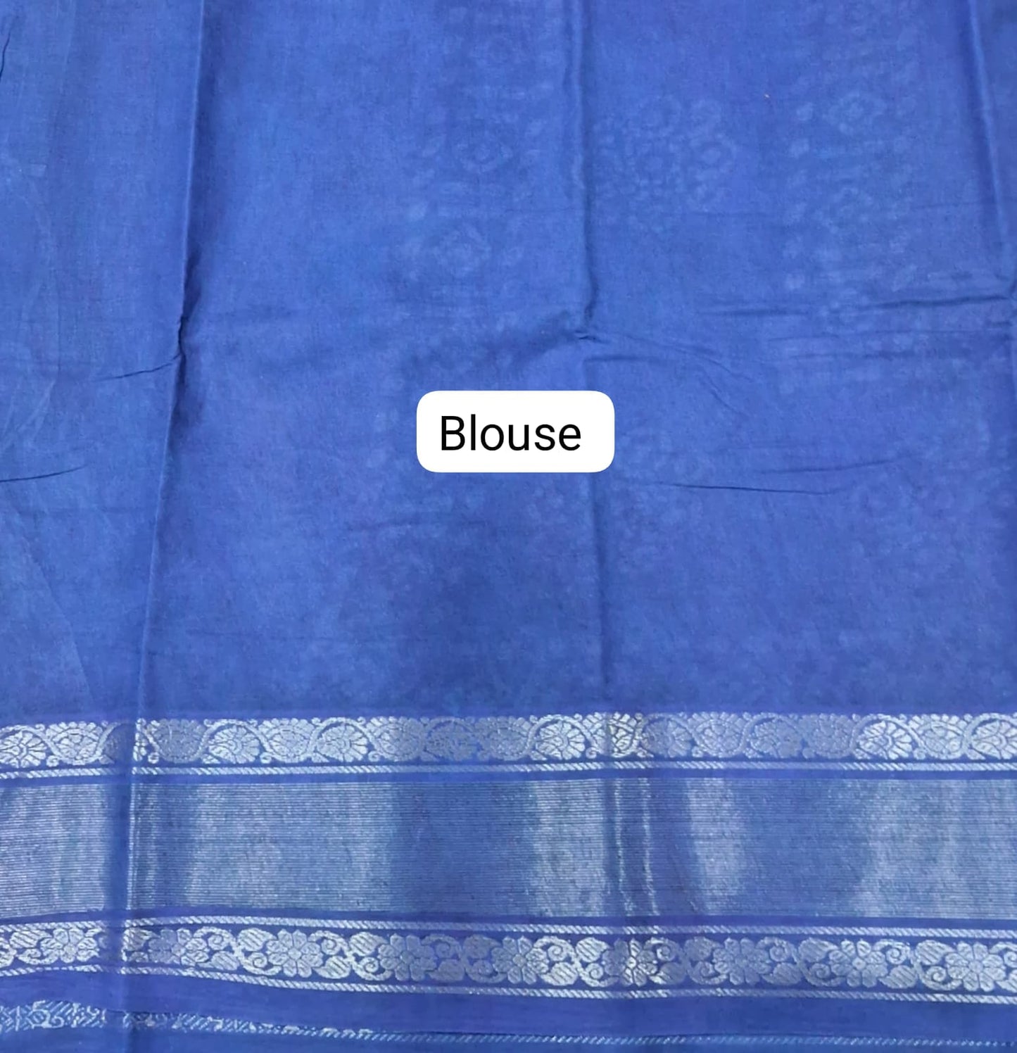 Black Sungundi Cotton Saree blouse