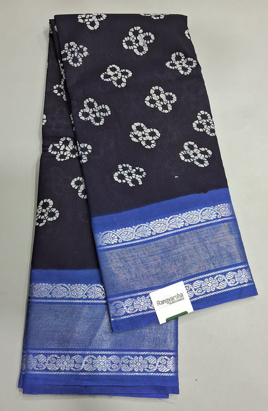 Black Sungundi Cotton Saree