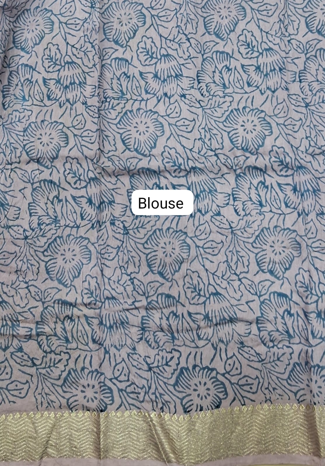 Lavender Maheshwari saree blouse