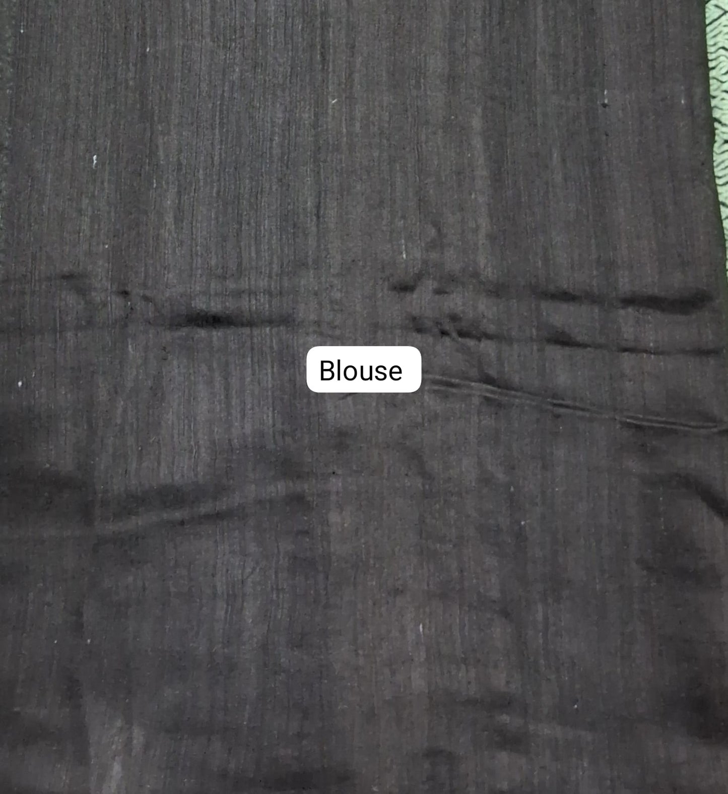 Mint Green Pure Matka Silk Saree Blouse