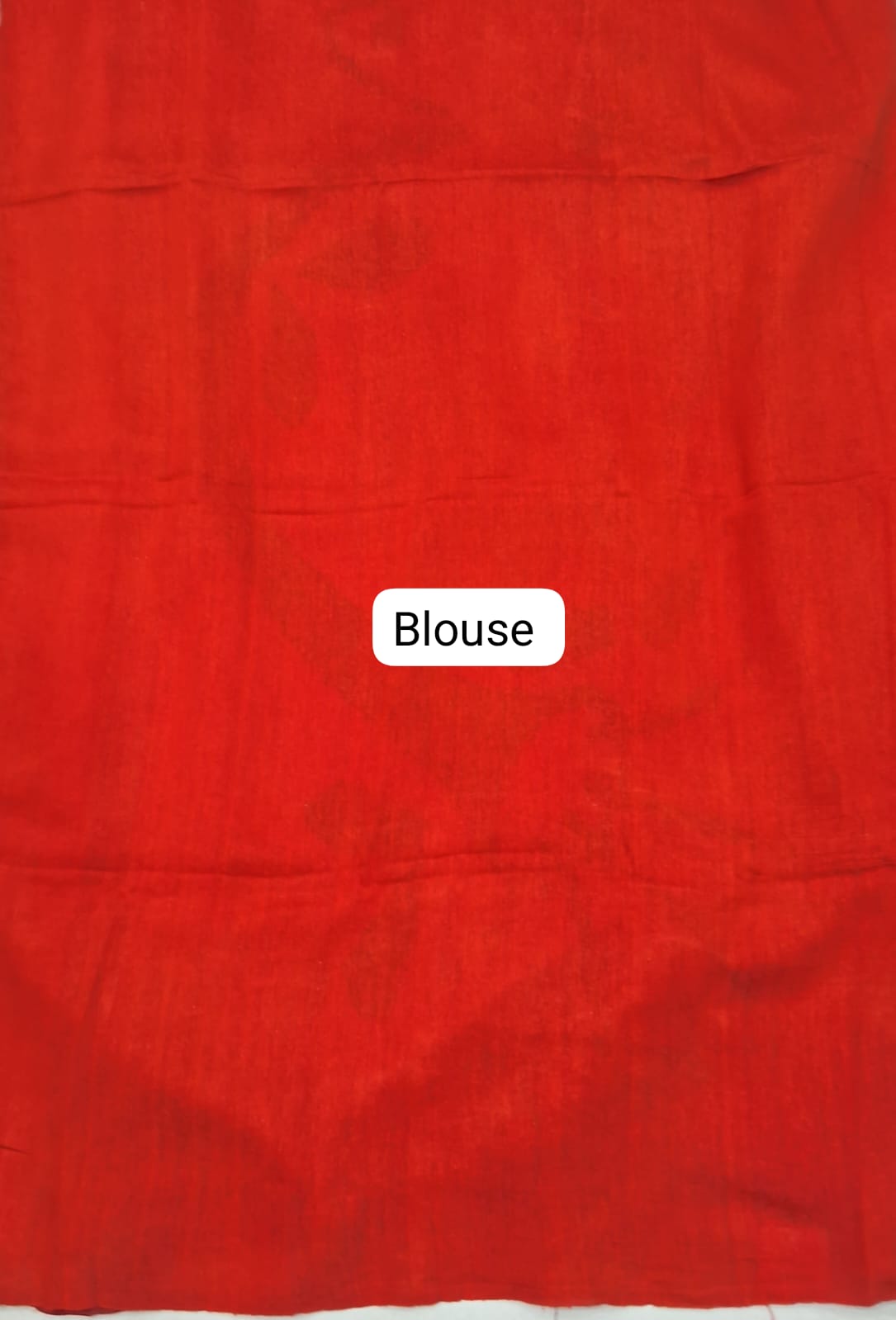 White Pure Matka Silk Saree blouse