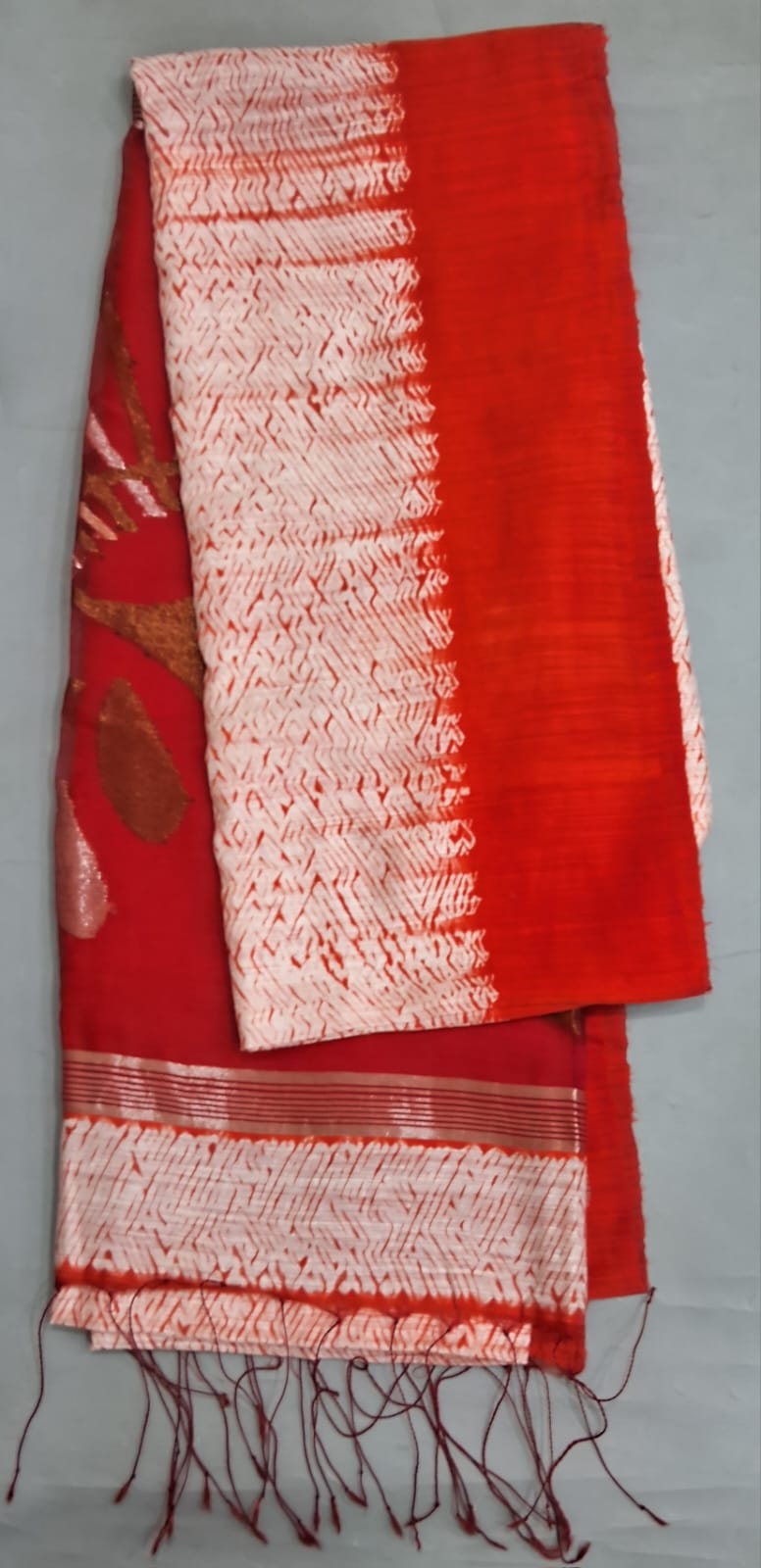White Pure Matka Silk Saree