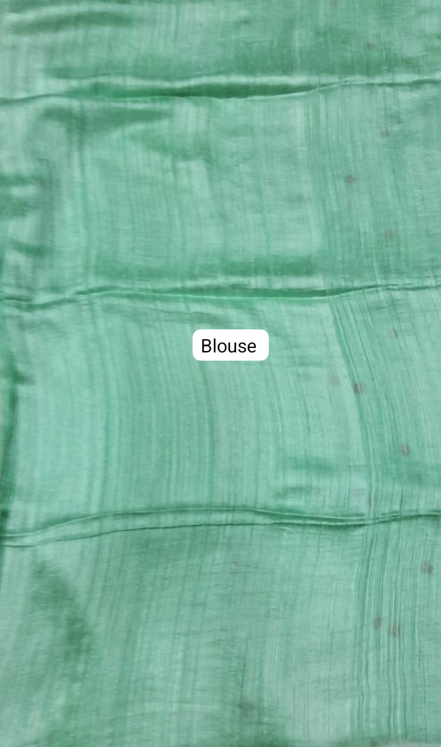 Sea Blue Pure Matka Silk Saree Blouse