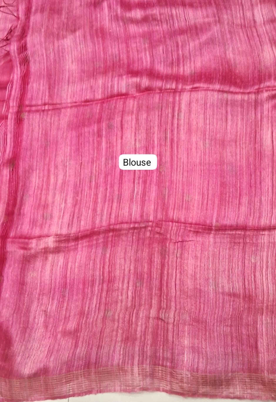 Melon Pink Pure Matka Silk Saree Blouse