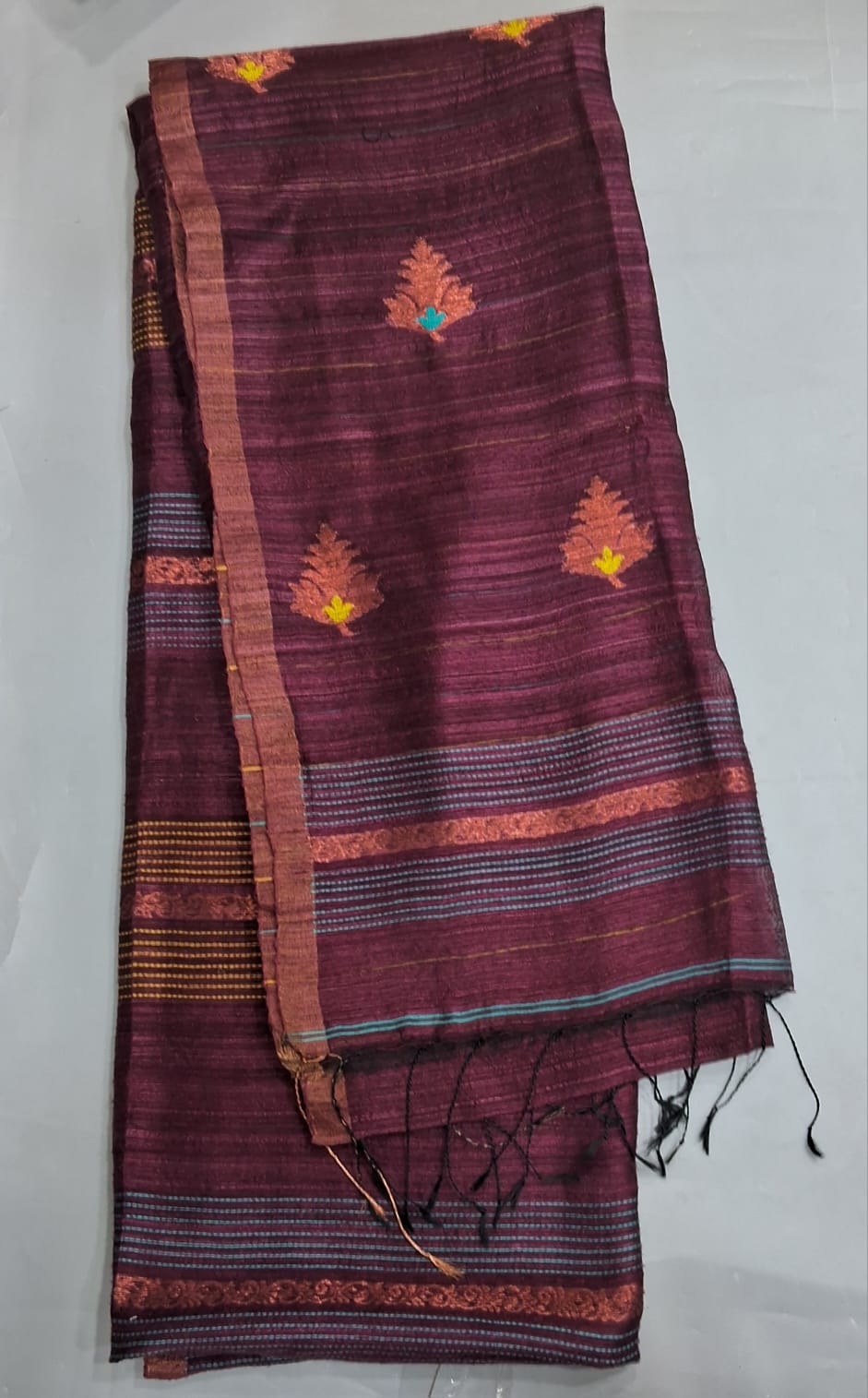 Onion Pink Pure Matka Silk Saree