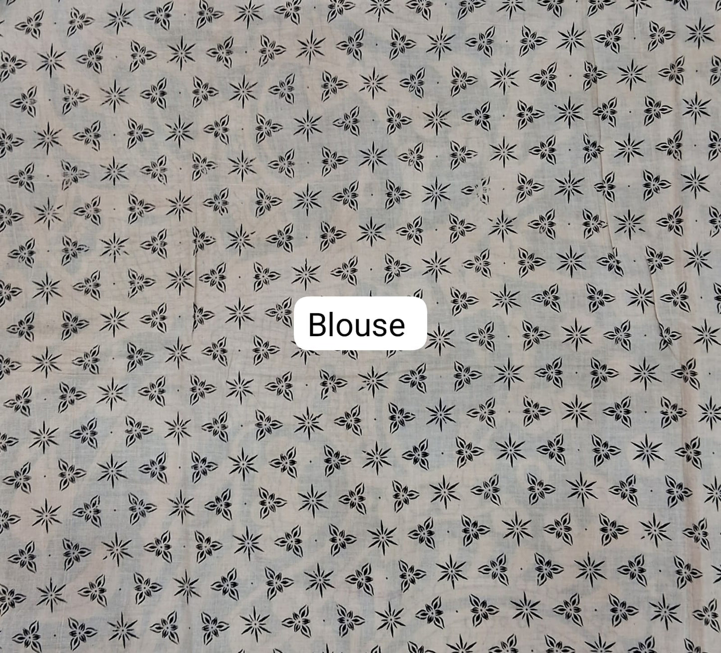 Black kalamkari Cotton Saree Blouse