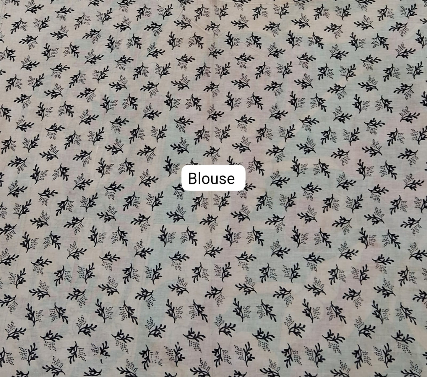 Cream Cotton Saree blouse