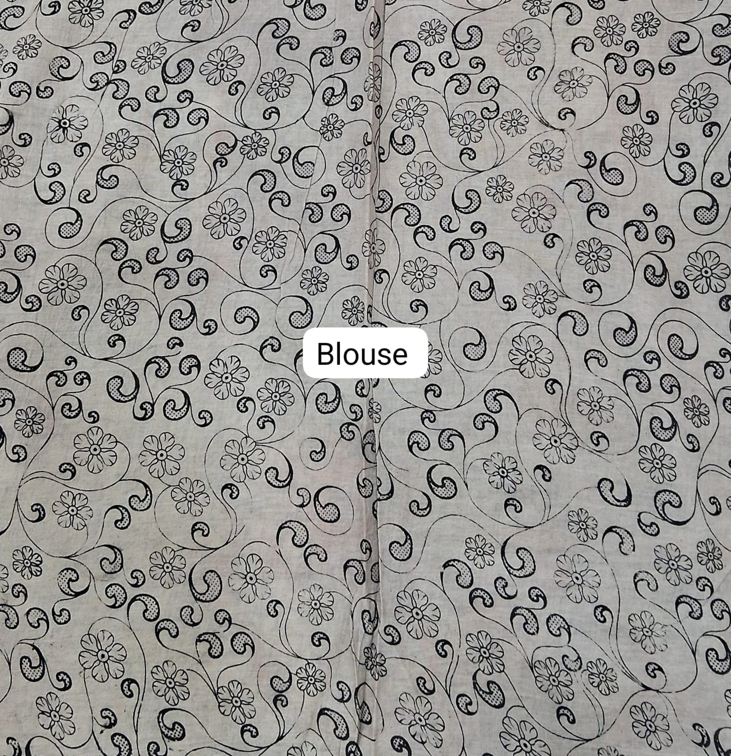 Black Cotton Saree blouse