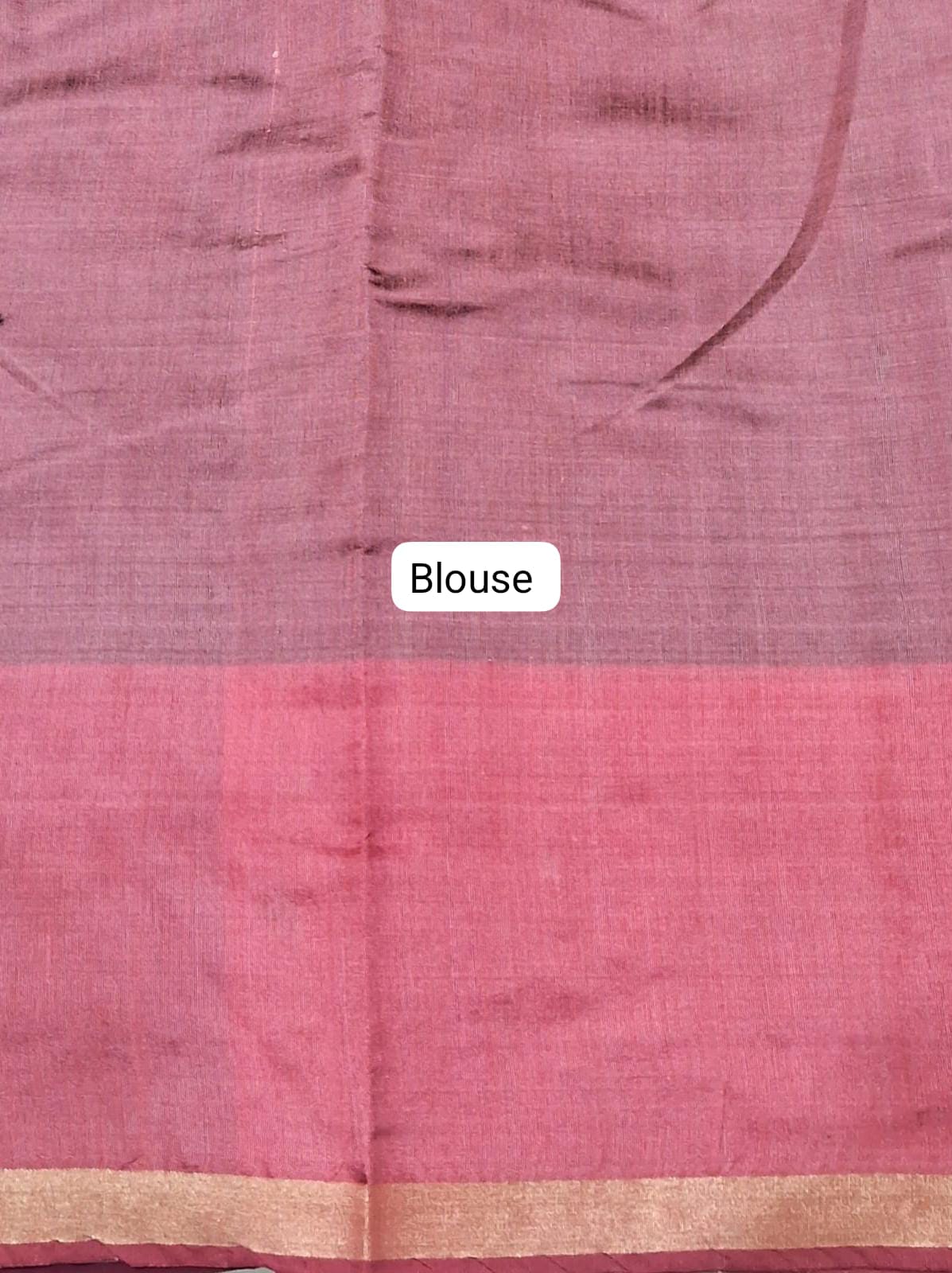 Maroon Plain Khadhi Pure Pattu Saree blouse