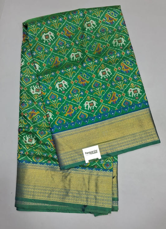 Green Semi Silk Saree