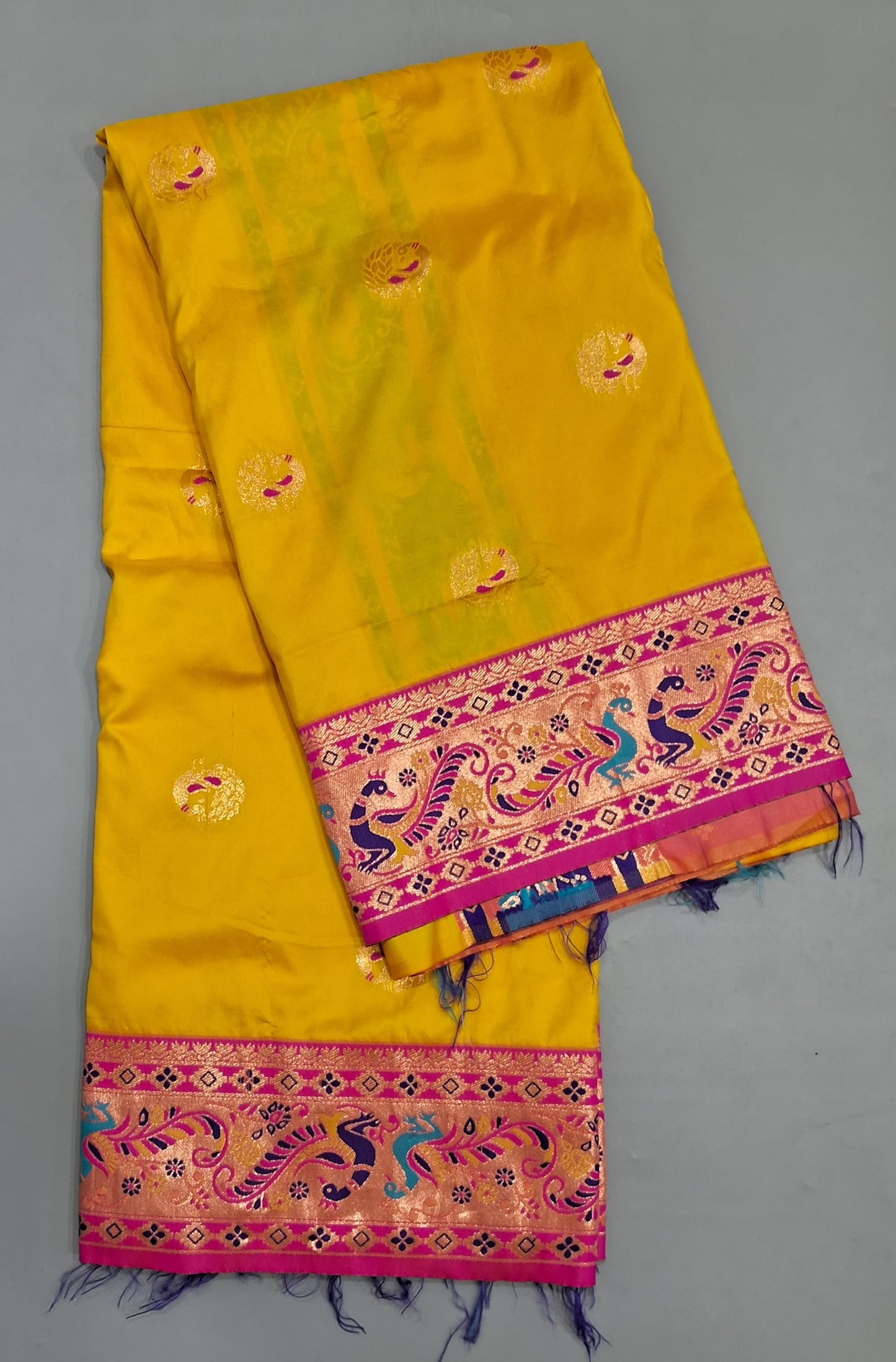 Yellow Banaras Saree