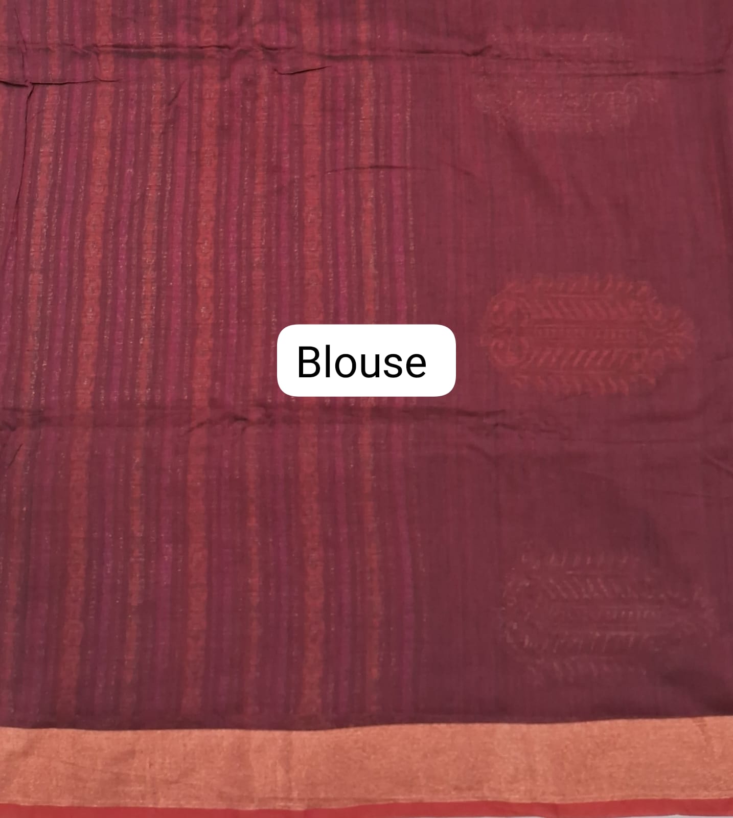 Black Khadhi Silk Saree Blouse