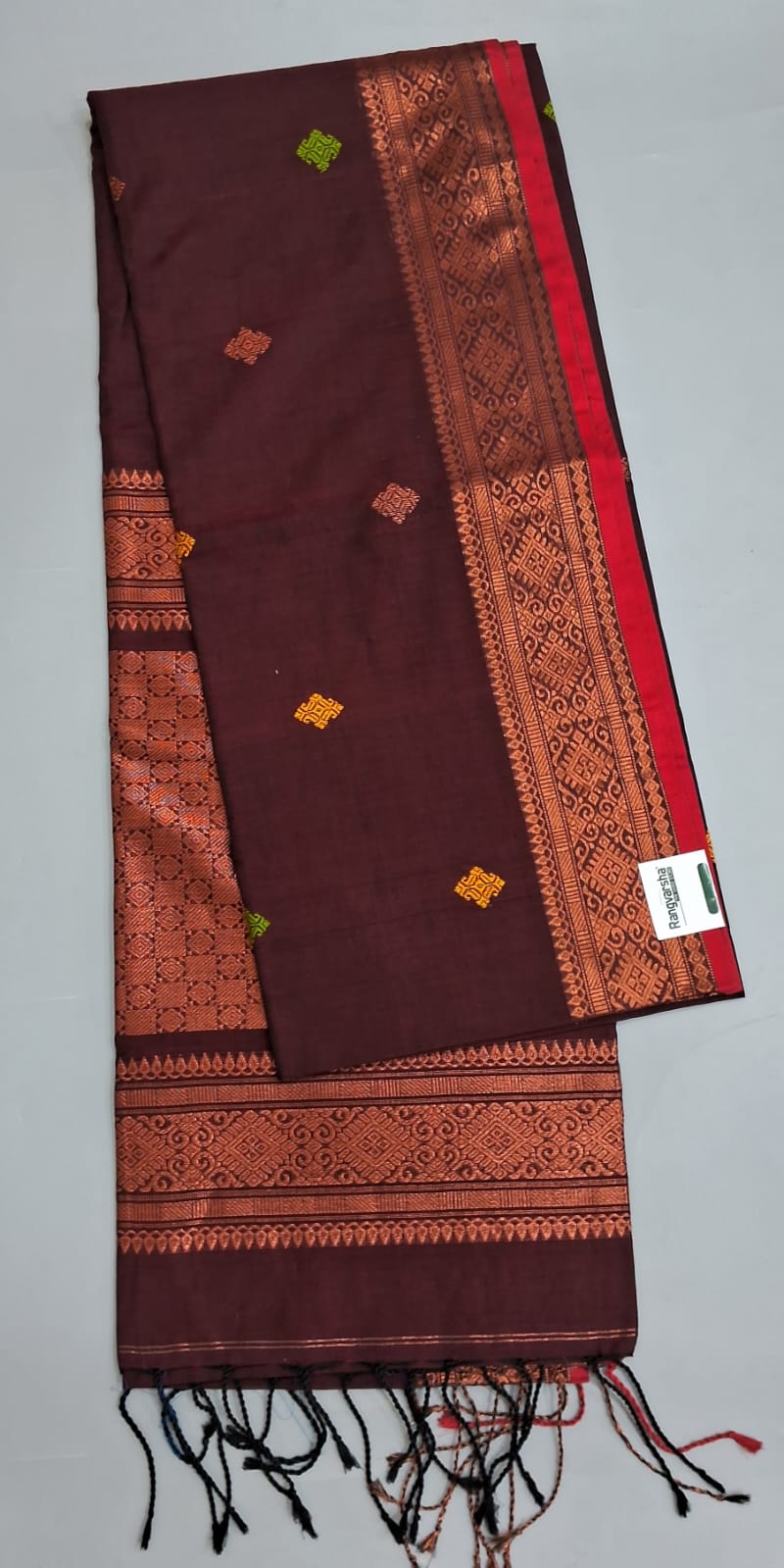 Coffee Brown Khadhi Silk Saree