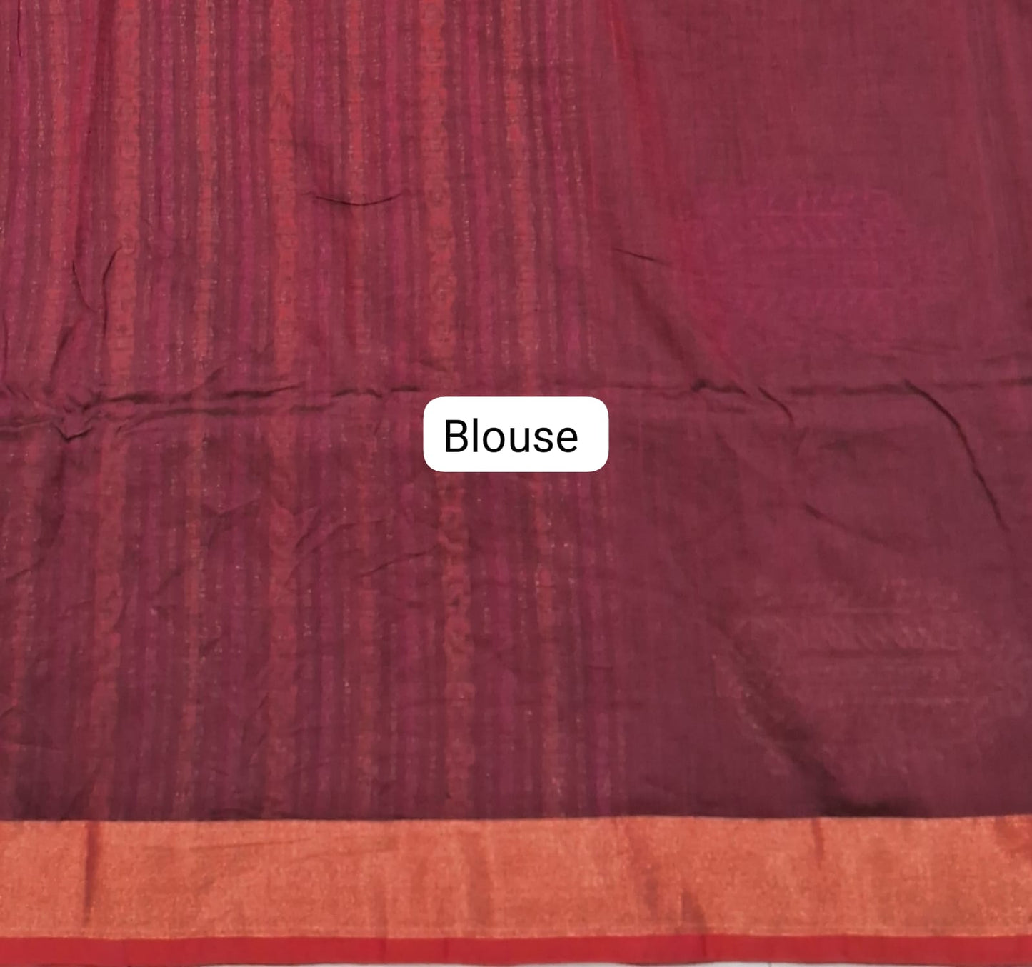 Black Khadhi Silk Saree Blouse