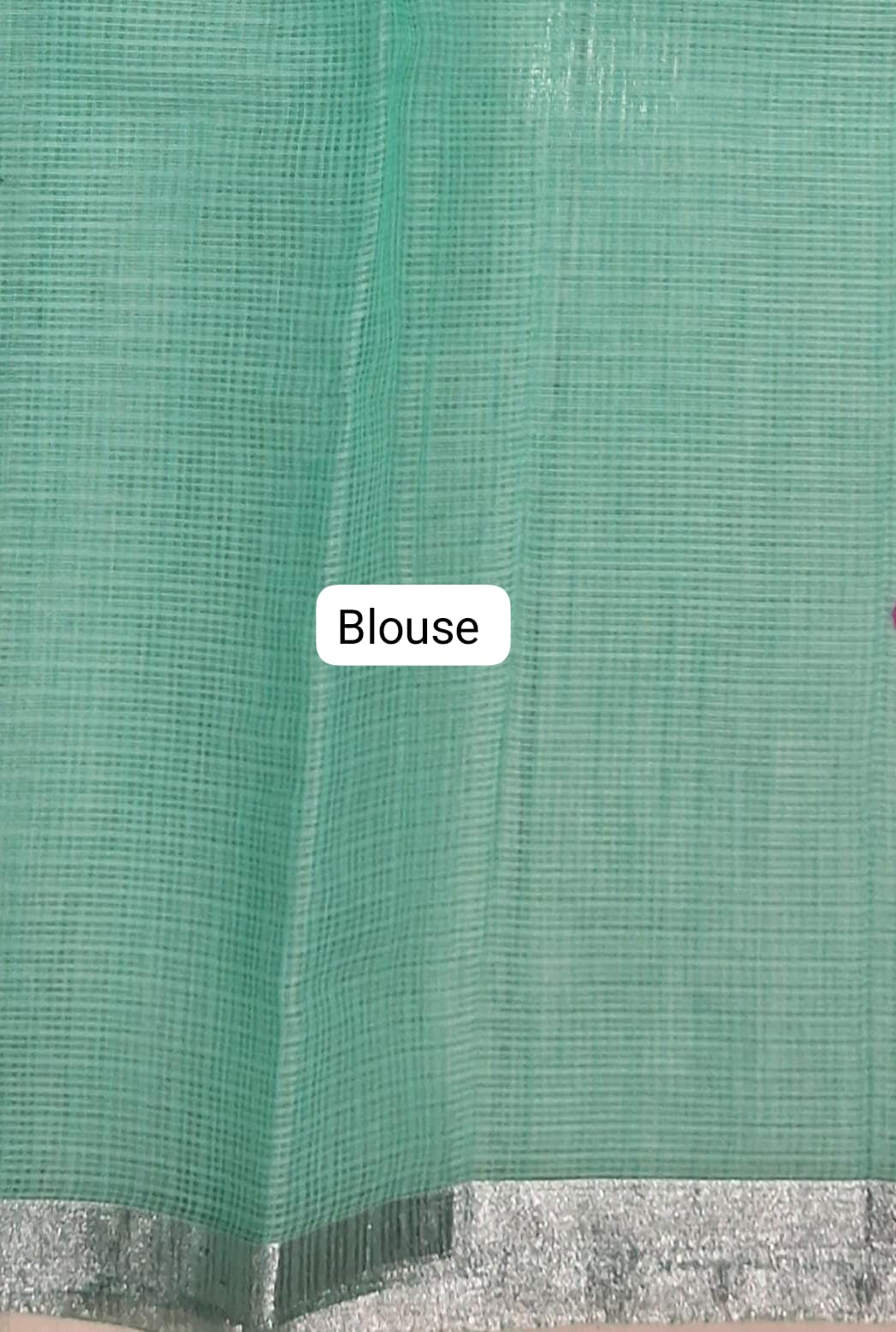 Marine Blue Kota Saree Blouse