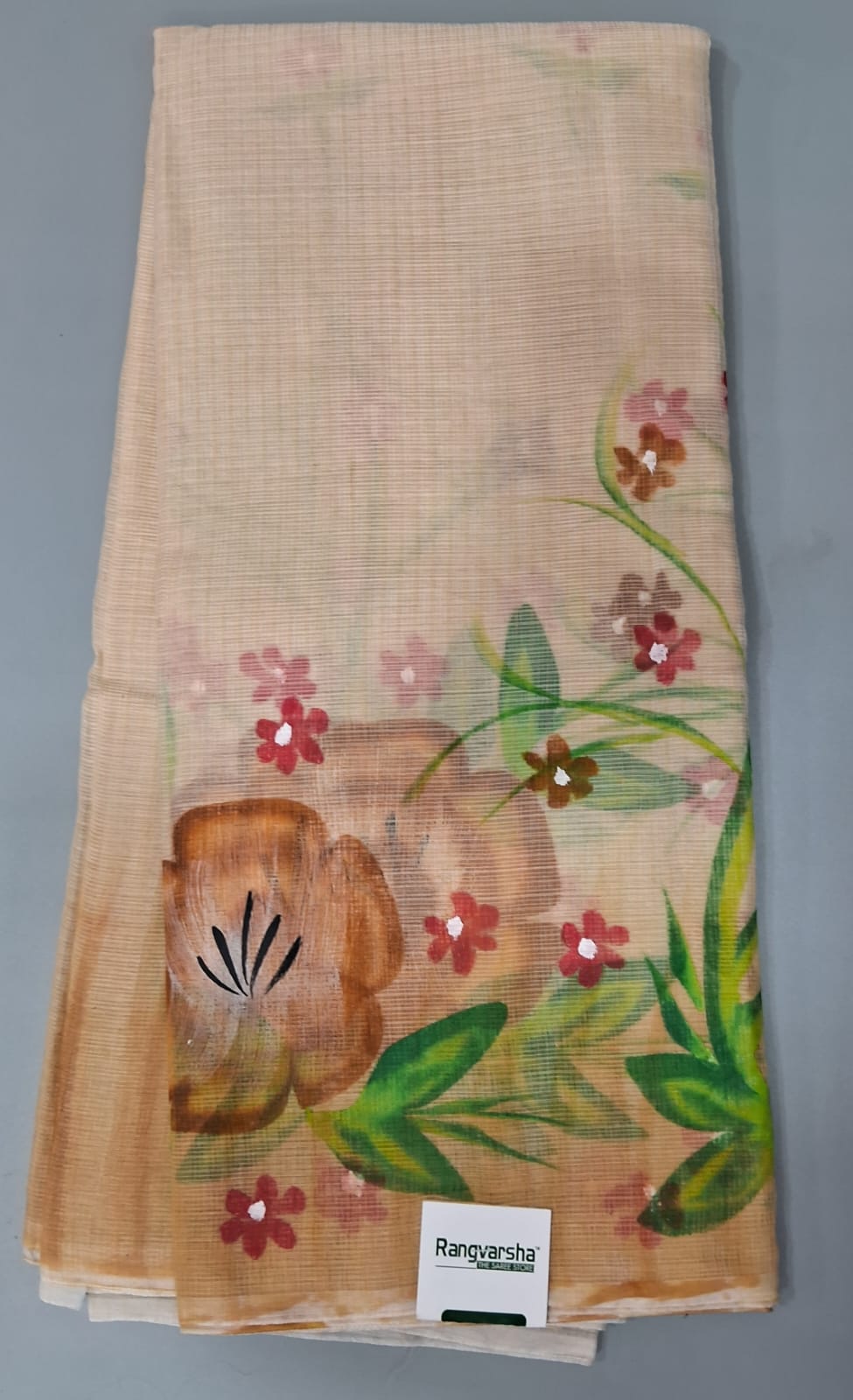 Beige Kota Saree