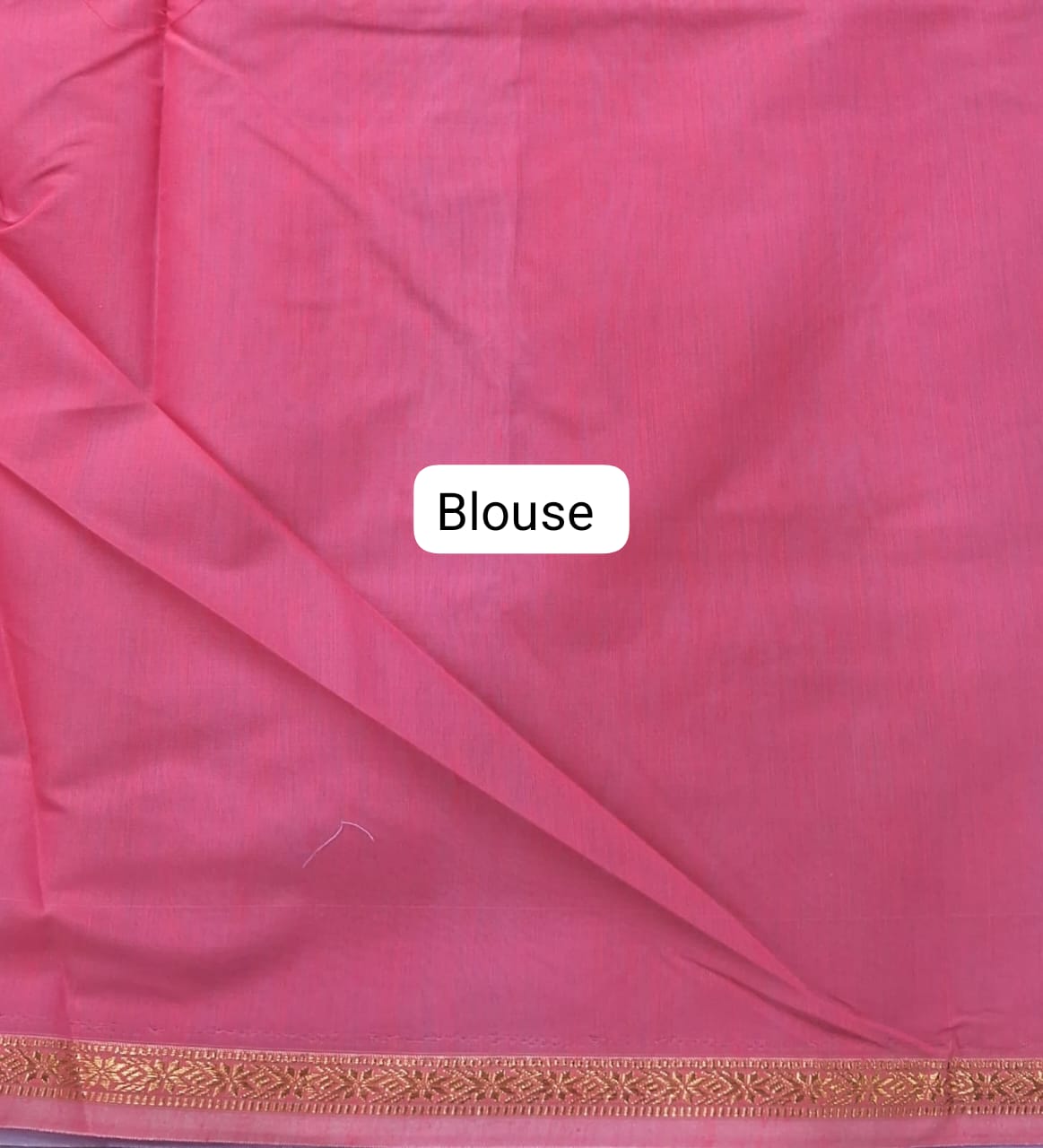 Lavender Semi Maheshwari Silk Saree Blouse