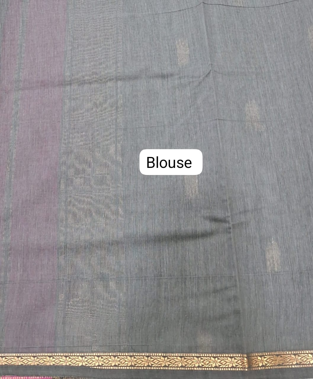 Fuchsia Pink Semi Maheshwari Silk Cotton Saree