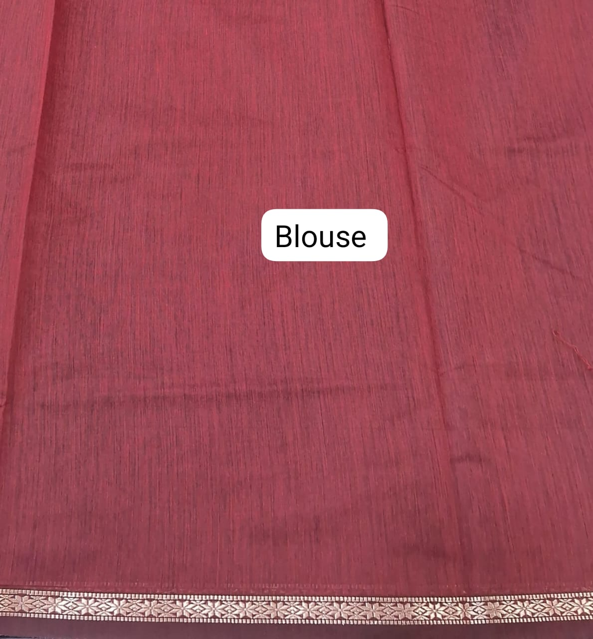 Black Semi Maheshwari Silk Cotton Saree Blouse