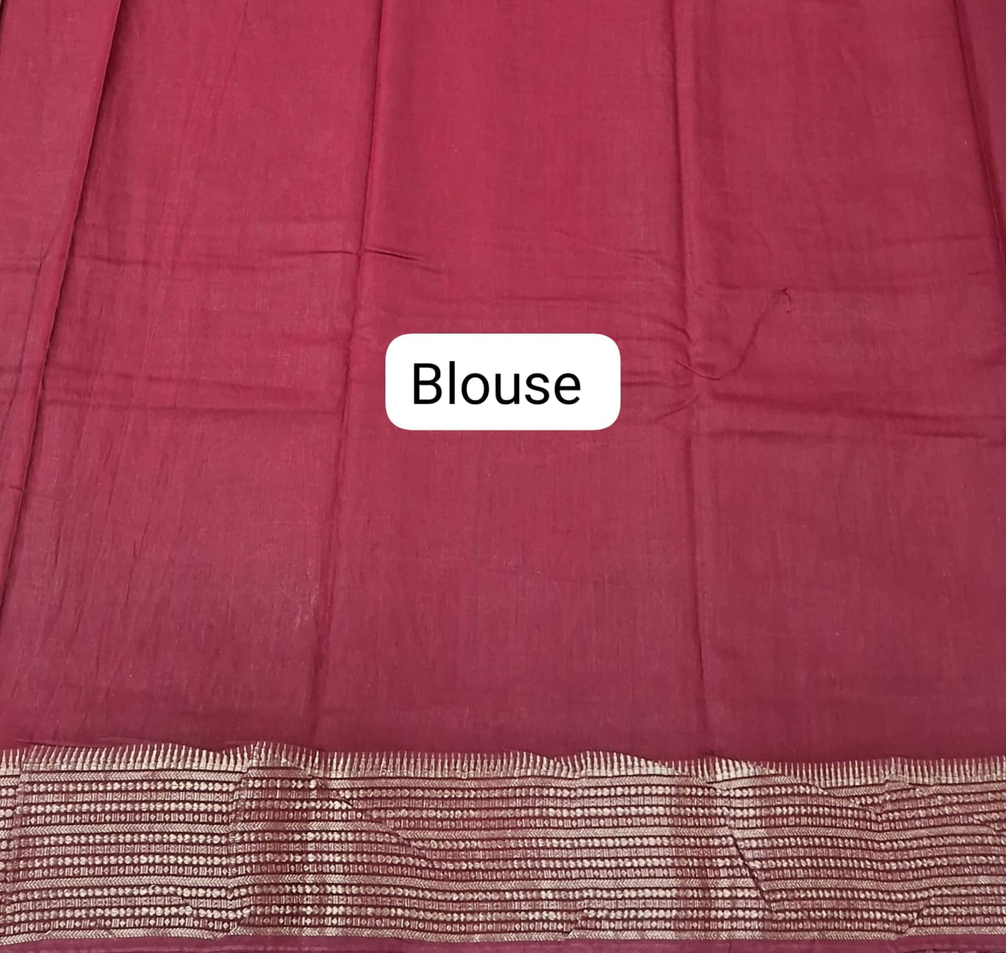 Mango Yellow Moonga Silk Saree Blouse