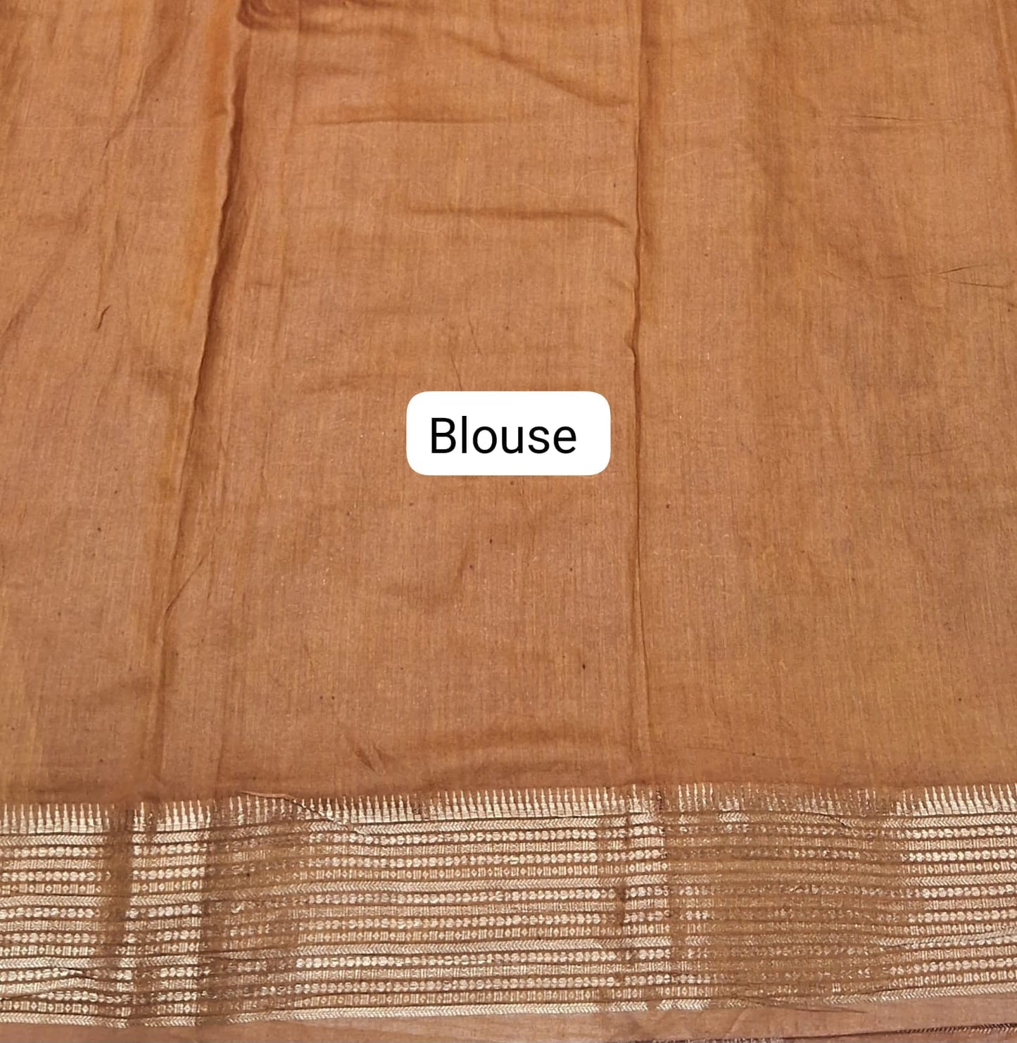 Leaf Green Moonga Silk Saree Blouse