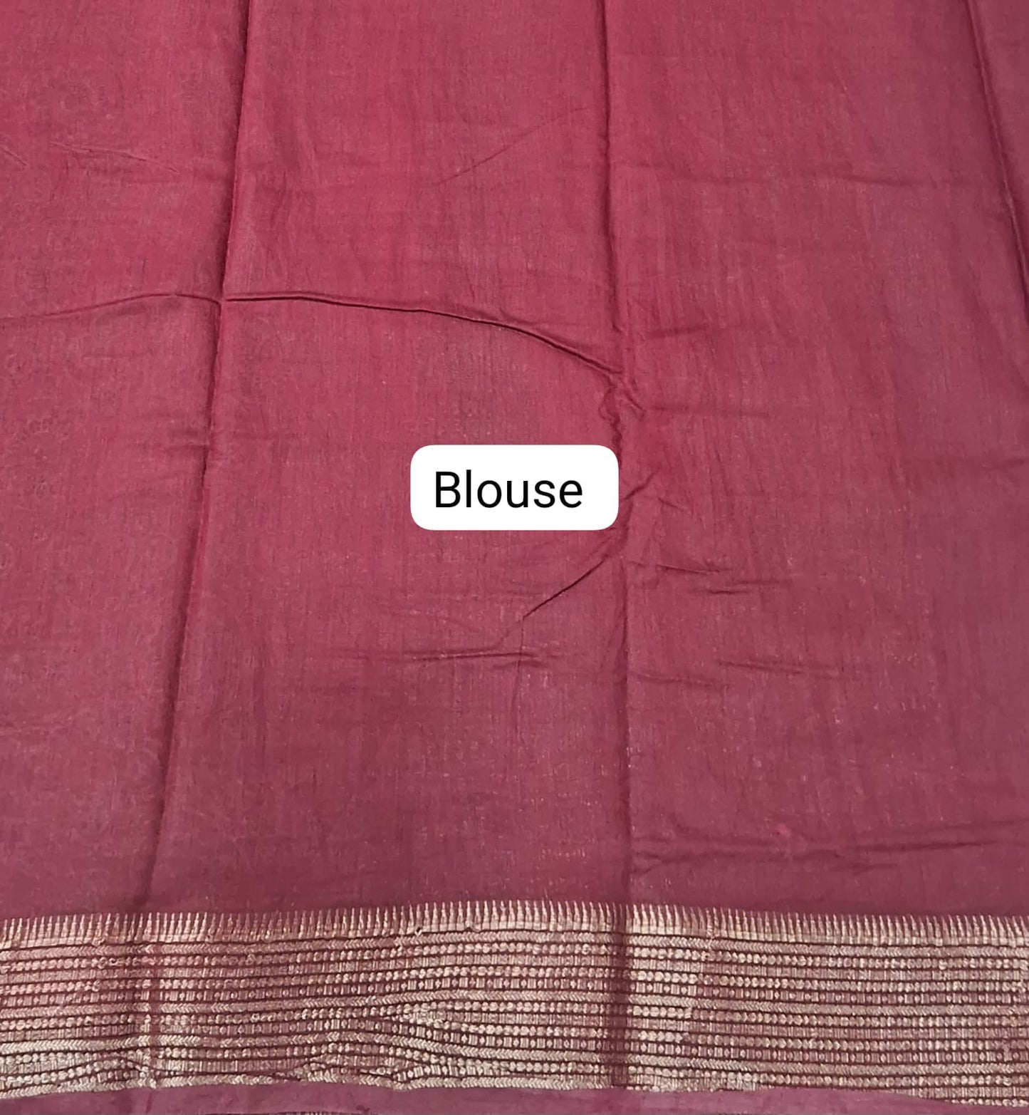 Red Moonga Silk Saree Blouse