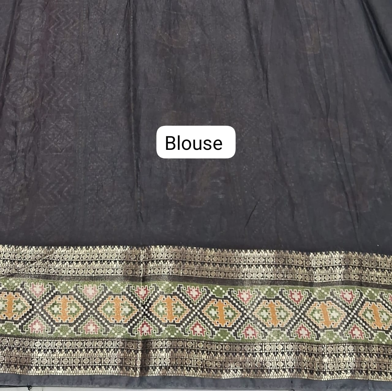 Maroon Moonga Silk Saree Blouse
