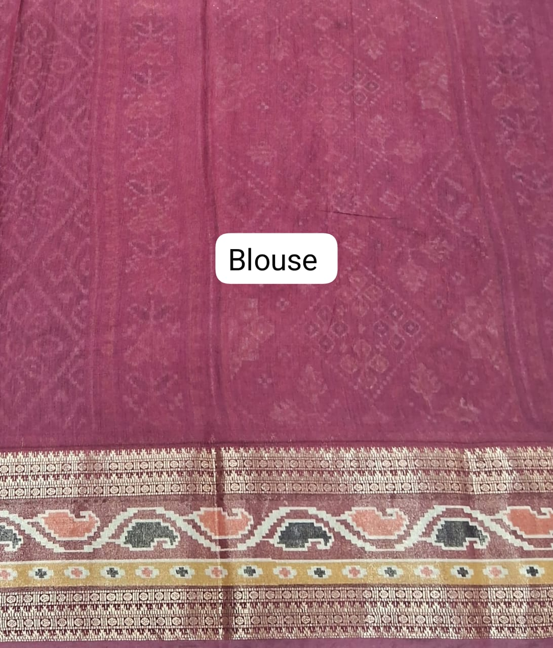 Black Moonga Silk Saree Blouse