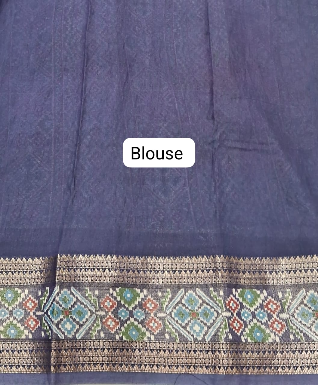 Green Moonga Silk Saree Blouse