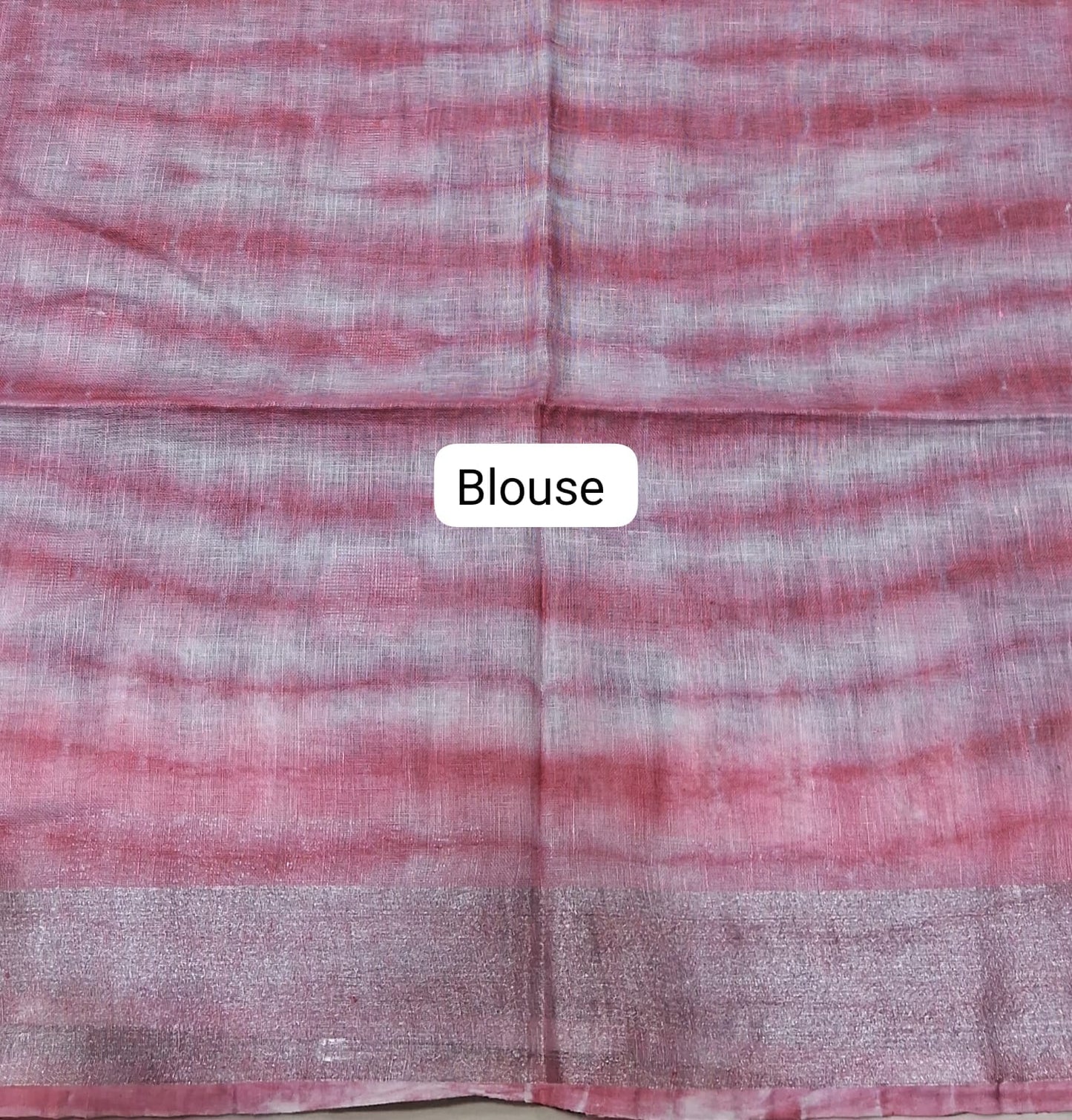 Grey Pure Linen Saree BLOUSE