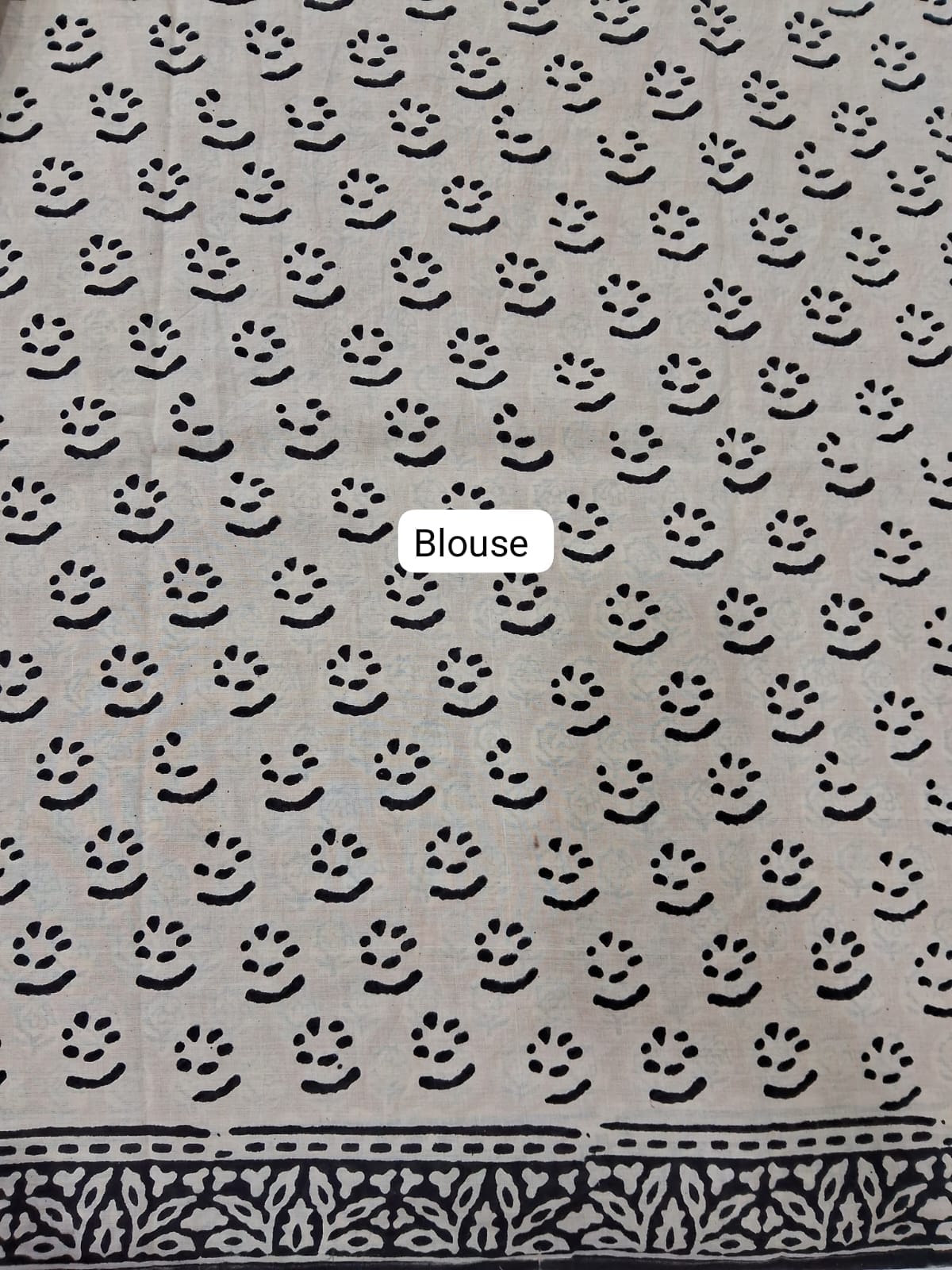 Brown Soft Cotton Saree blouse