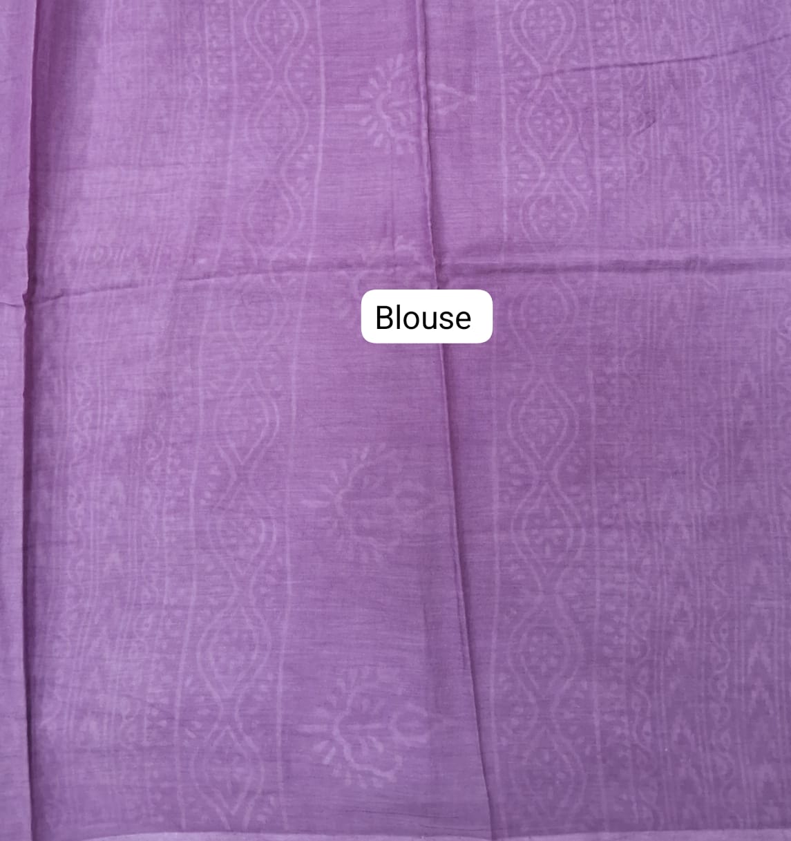 Purple Soft Cotton Saree blouse