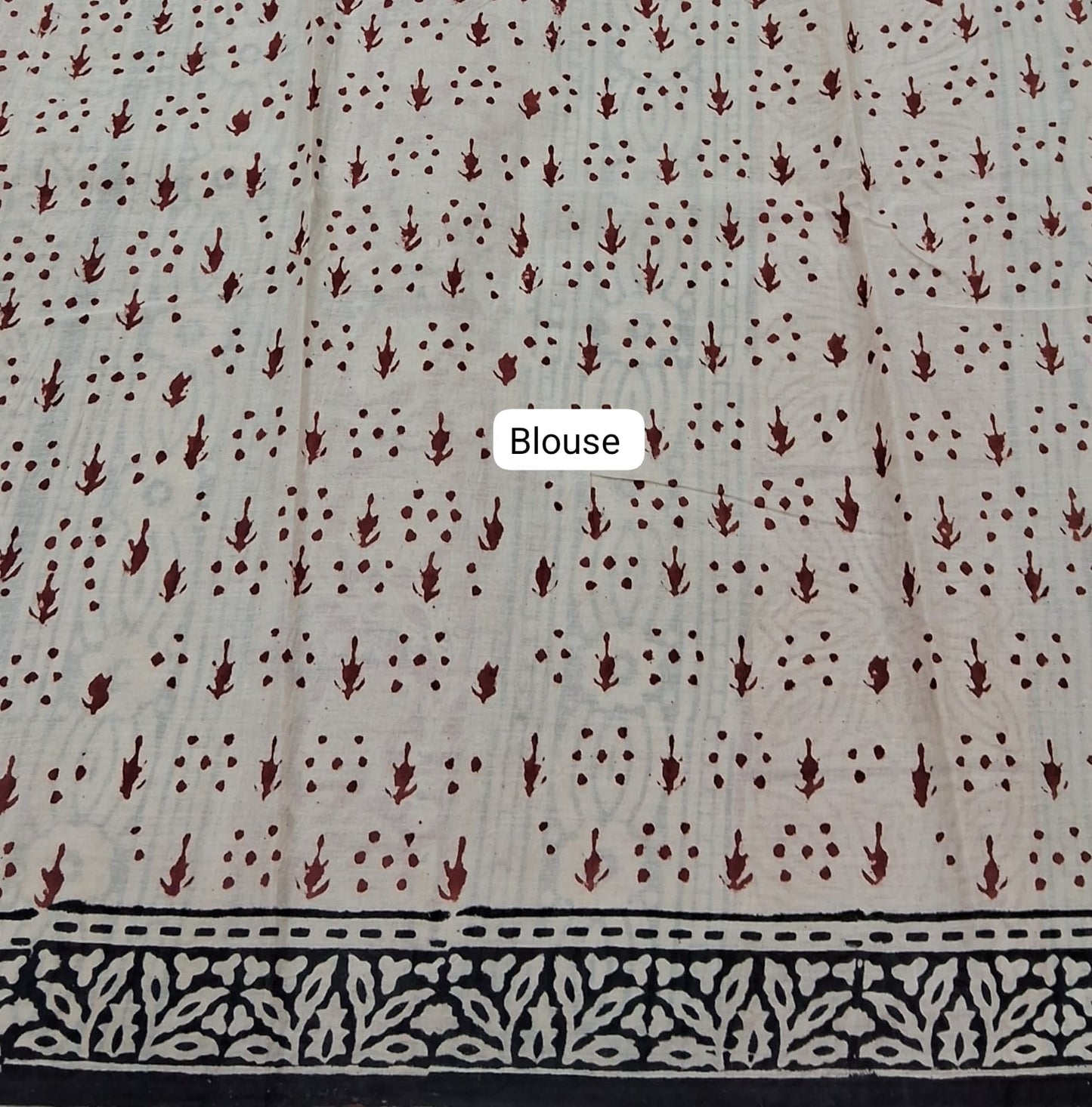 Black Soft Cotton Saree blouse