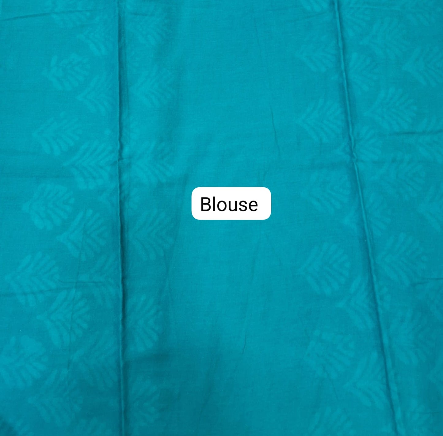 Light Blue shibori printed soft cotton sarees blouse