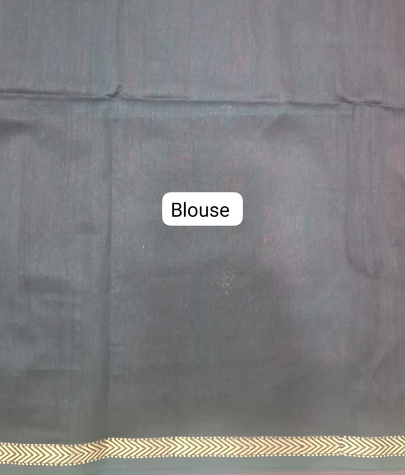 Red Pure Maheshwari Silk Saree Blouse