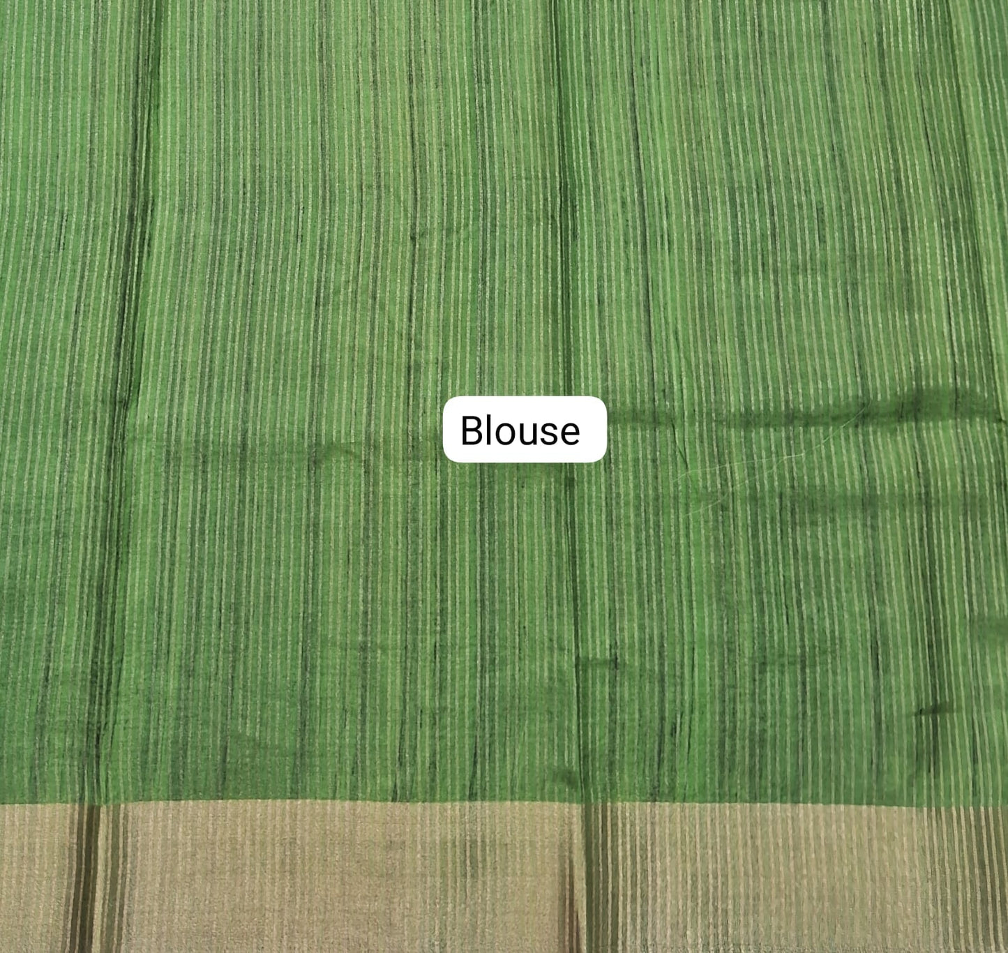 Chocolate Brown Tussar Saree Blouse