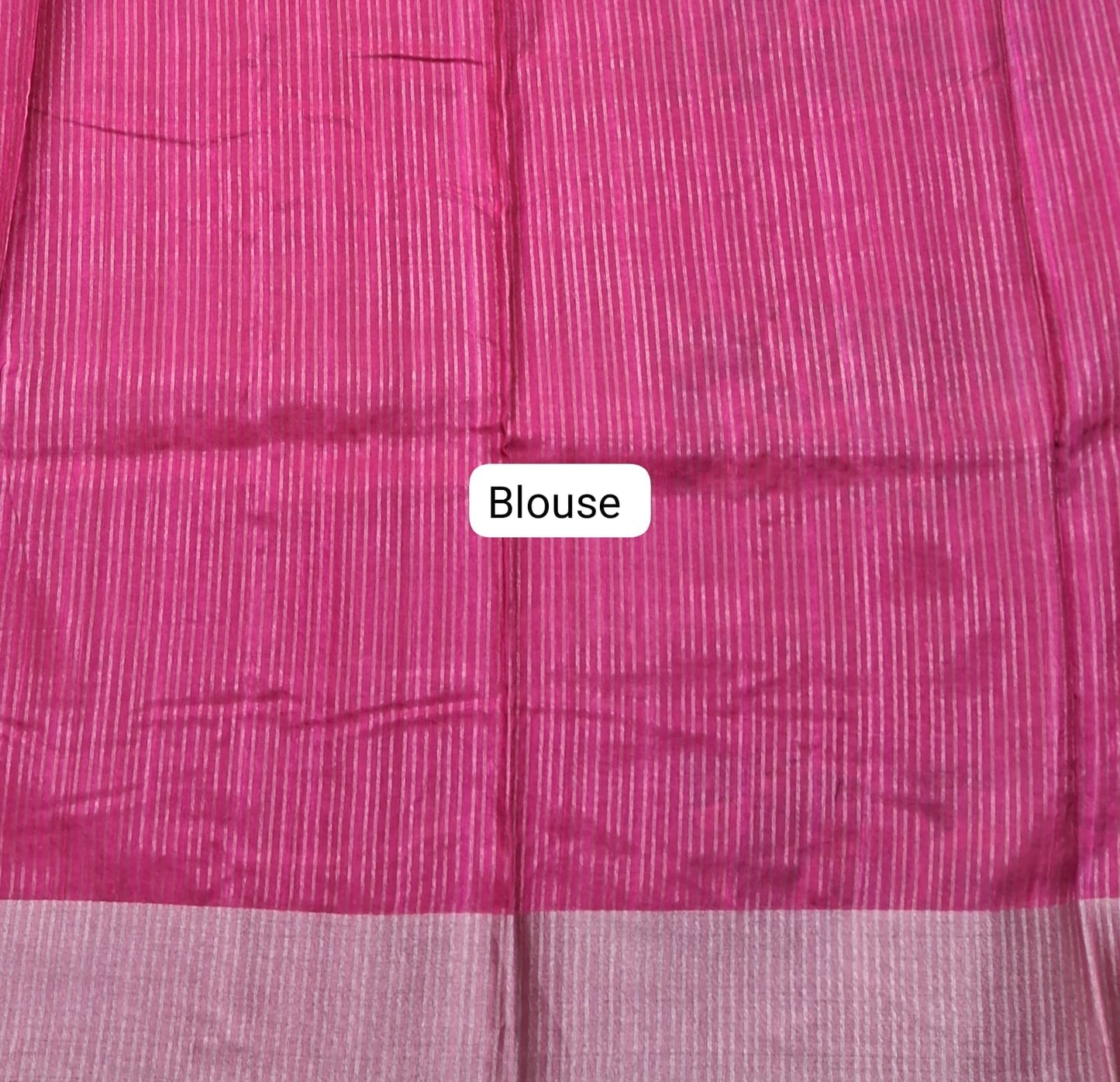 Rani Pink Tussar Saree Blouse